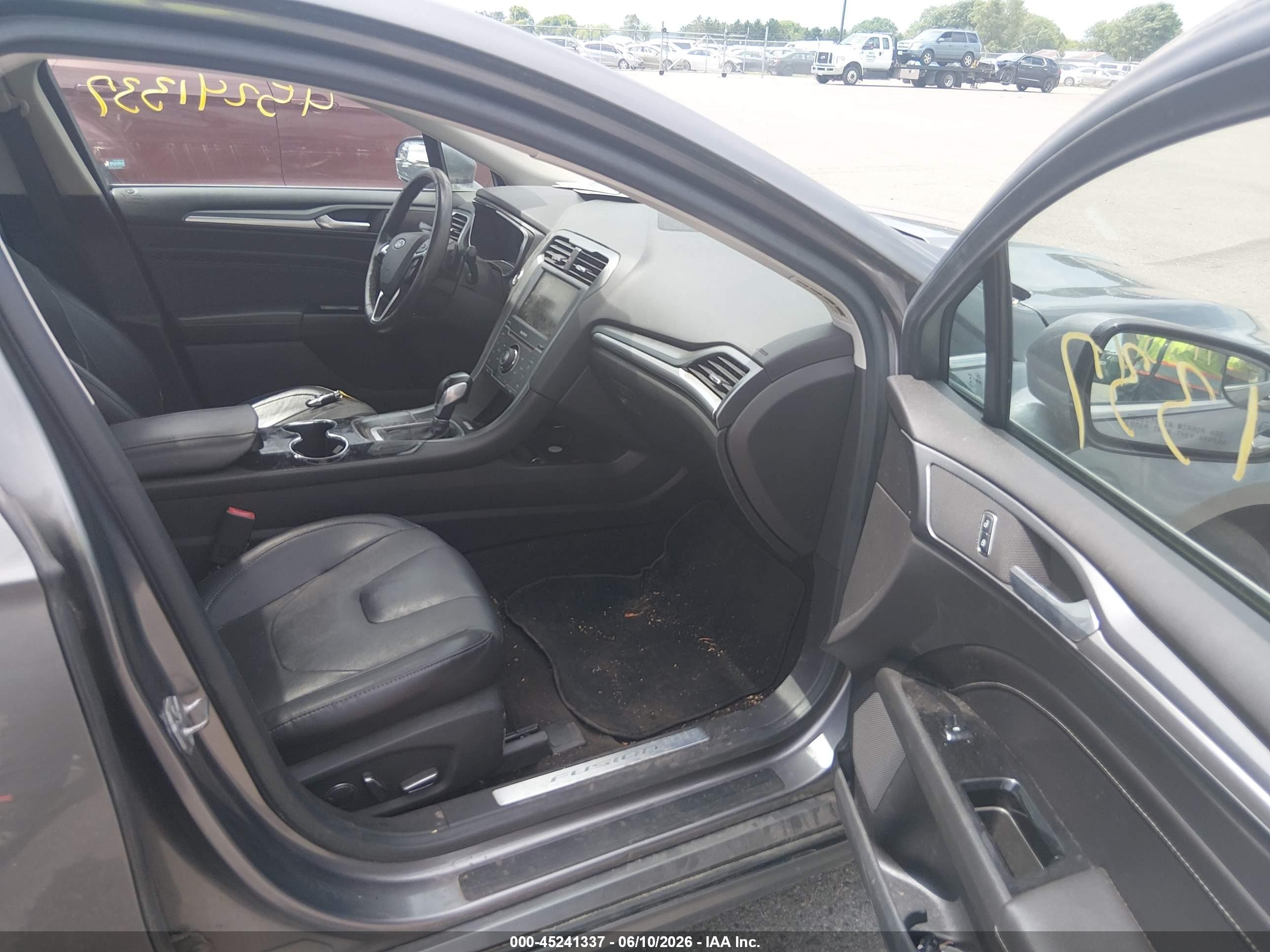 2014 Ford Fusion Titanium Gray vin: 3FA6P0K99ER306449