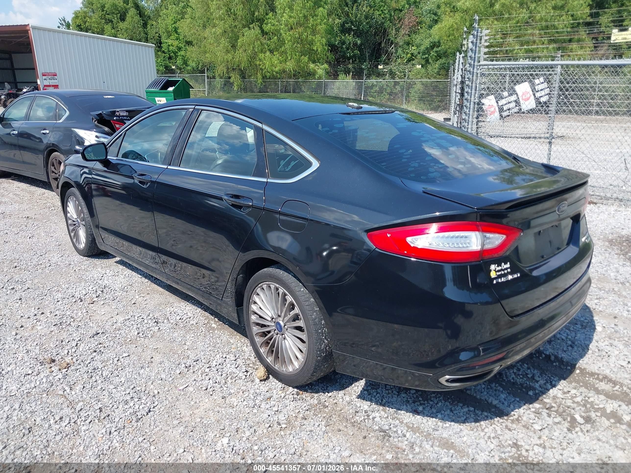 2014 Ford Fusion Titanium Black vin: 3FA6P0K99ER358874