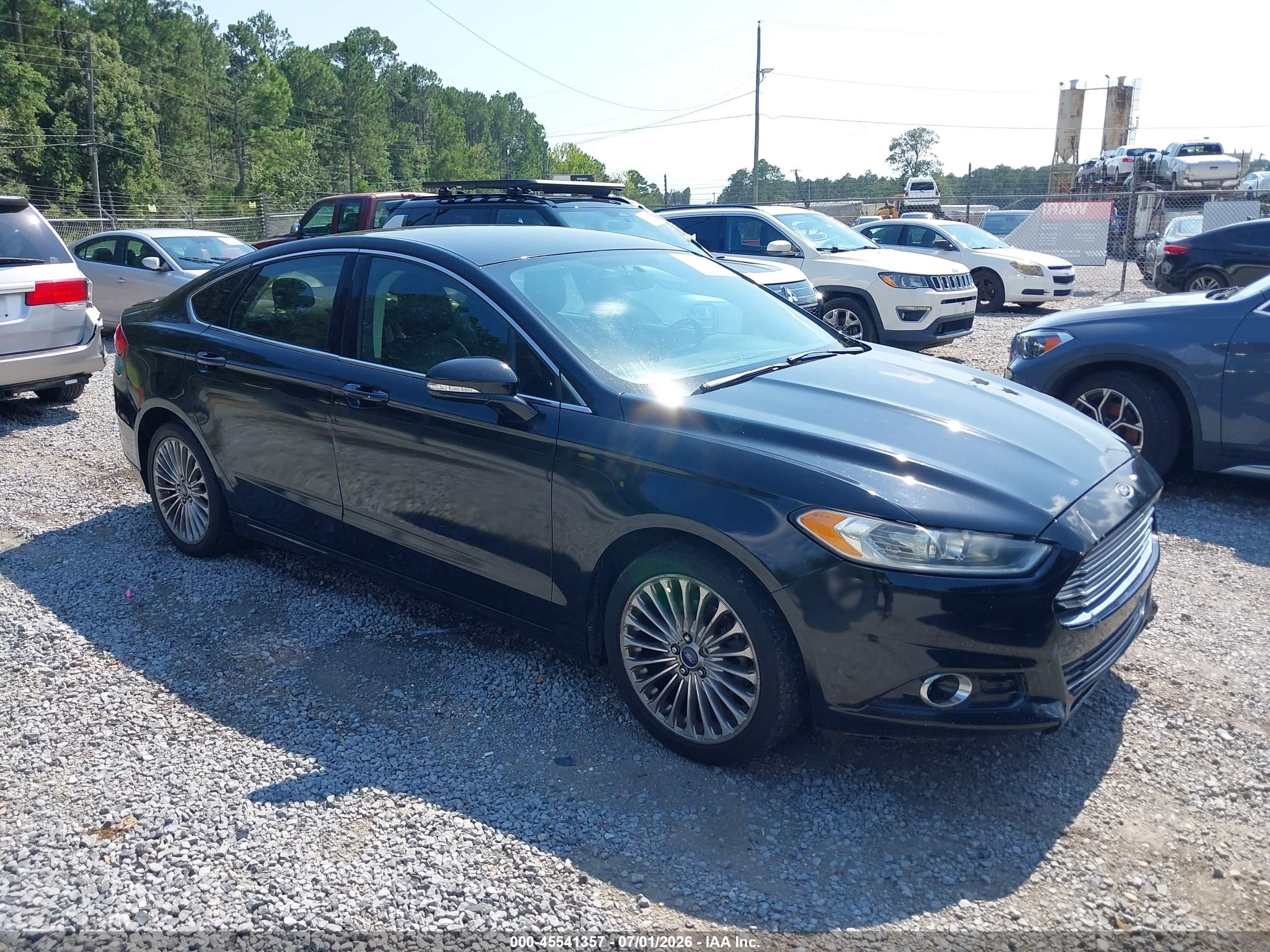 2014 Ford Fusion Titanium Black vin: 3FA6P0K99ER358874