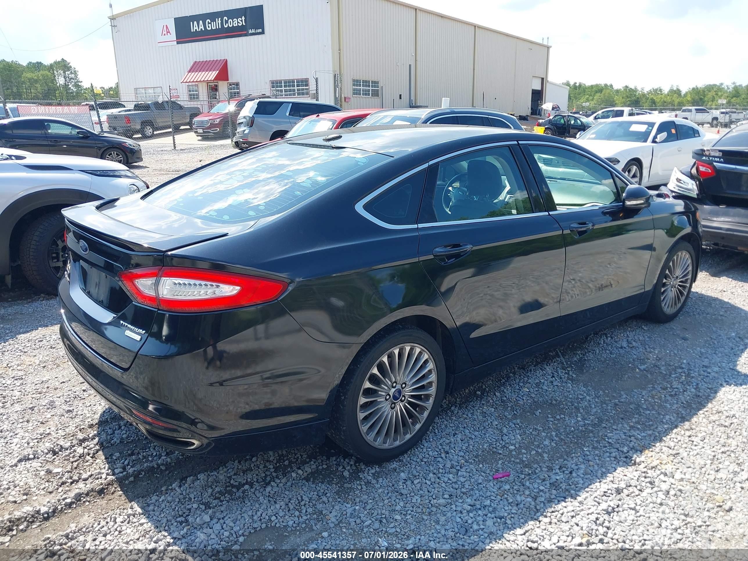 2014 Ford Fusion Titanium Black vin: 3FA6P0K99ER358874