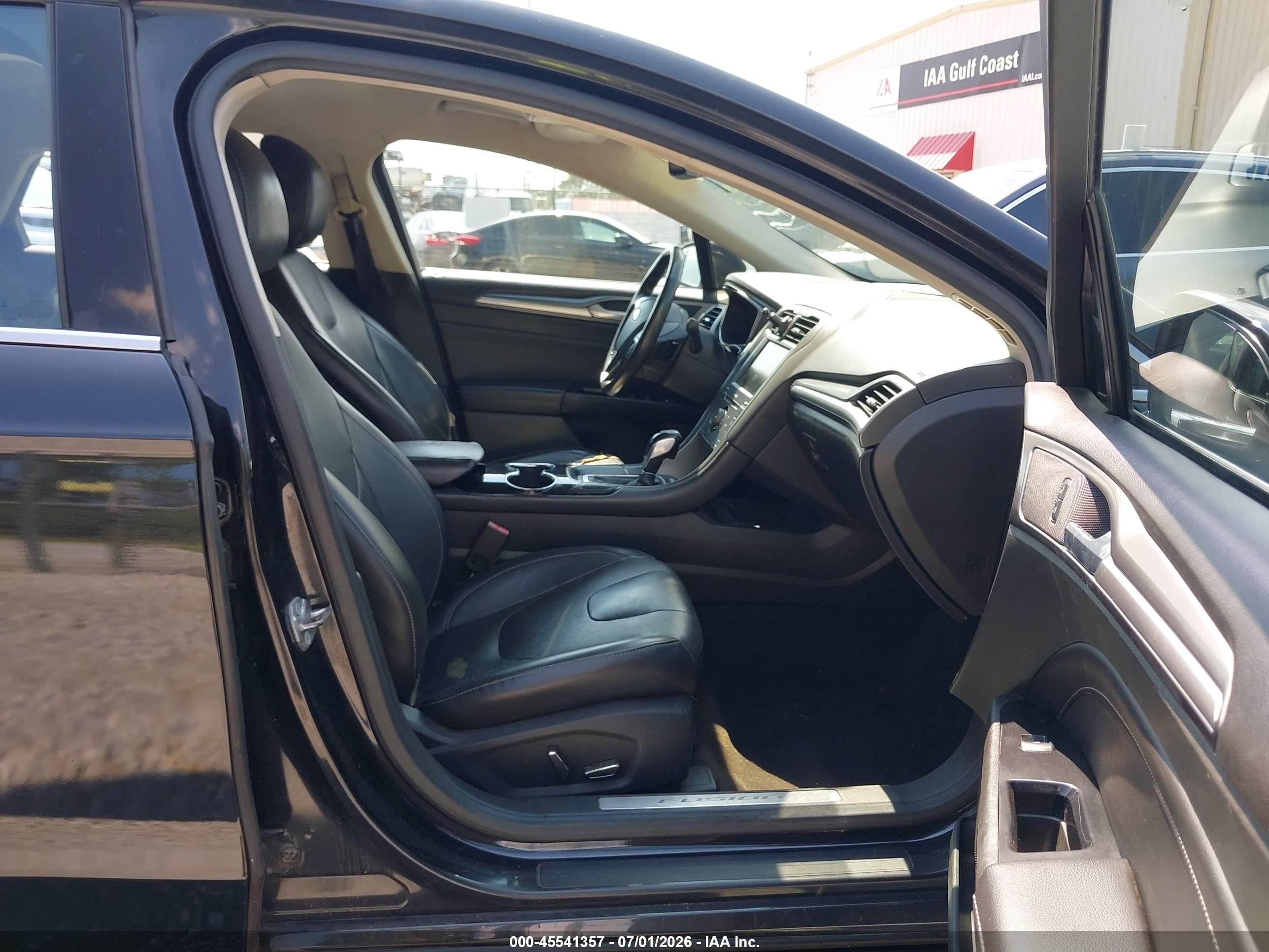 2014 Ford Fusion Titanium Black vin: 3FA6P0K99ER358874