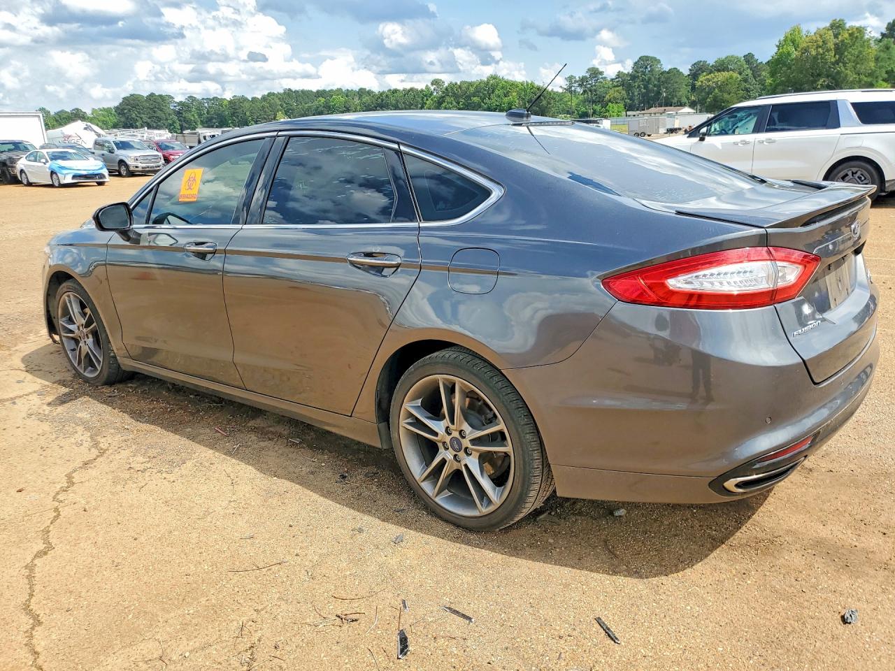 2015 Ford Fusion Titanium Gray vin: 3FA6P0K99FR113848
