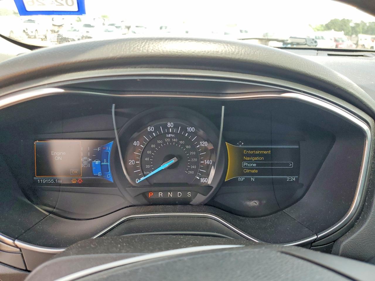 2015 Ford Fusion Titanium Gray vin: 3FA6P0K99FR113848