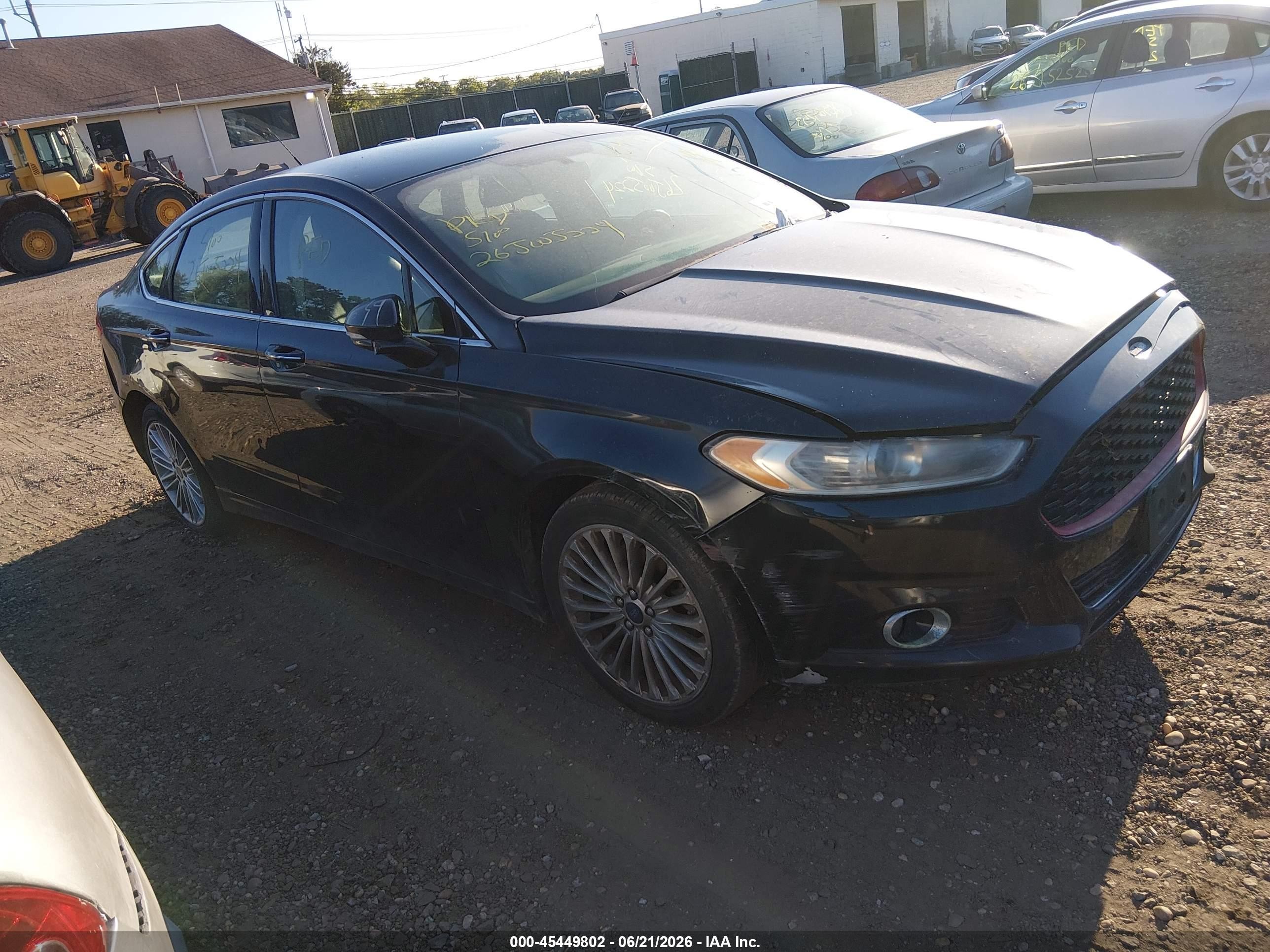 2015 Ford Fusion Titanium Black vin: 3FA6P0K99FR152455
