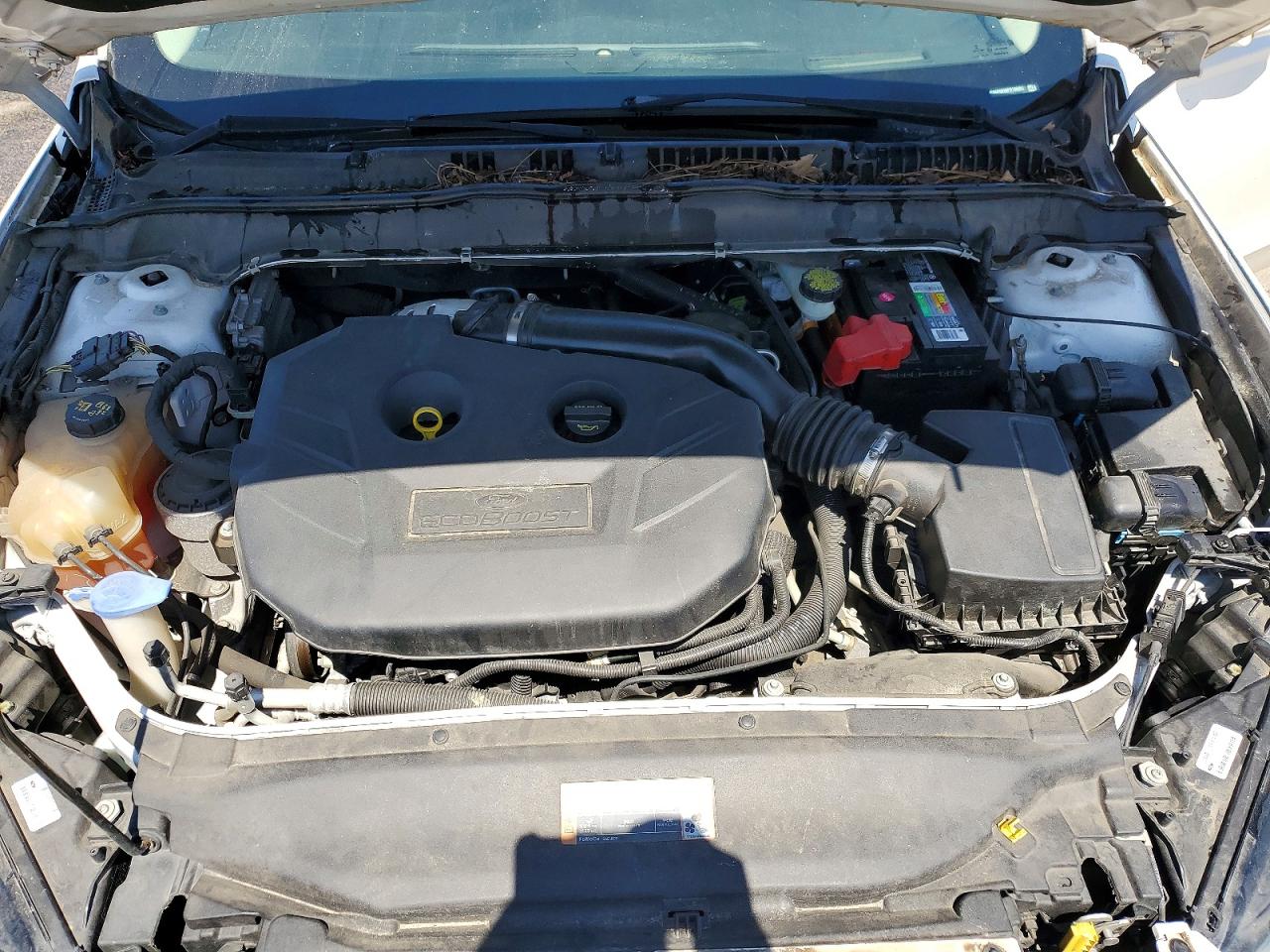 2015 Ford Fusion Titanium White vin: 3FA6P0K99FR189201