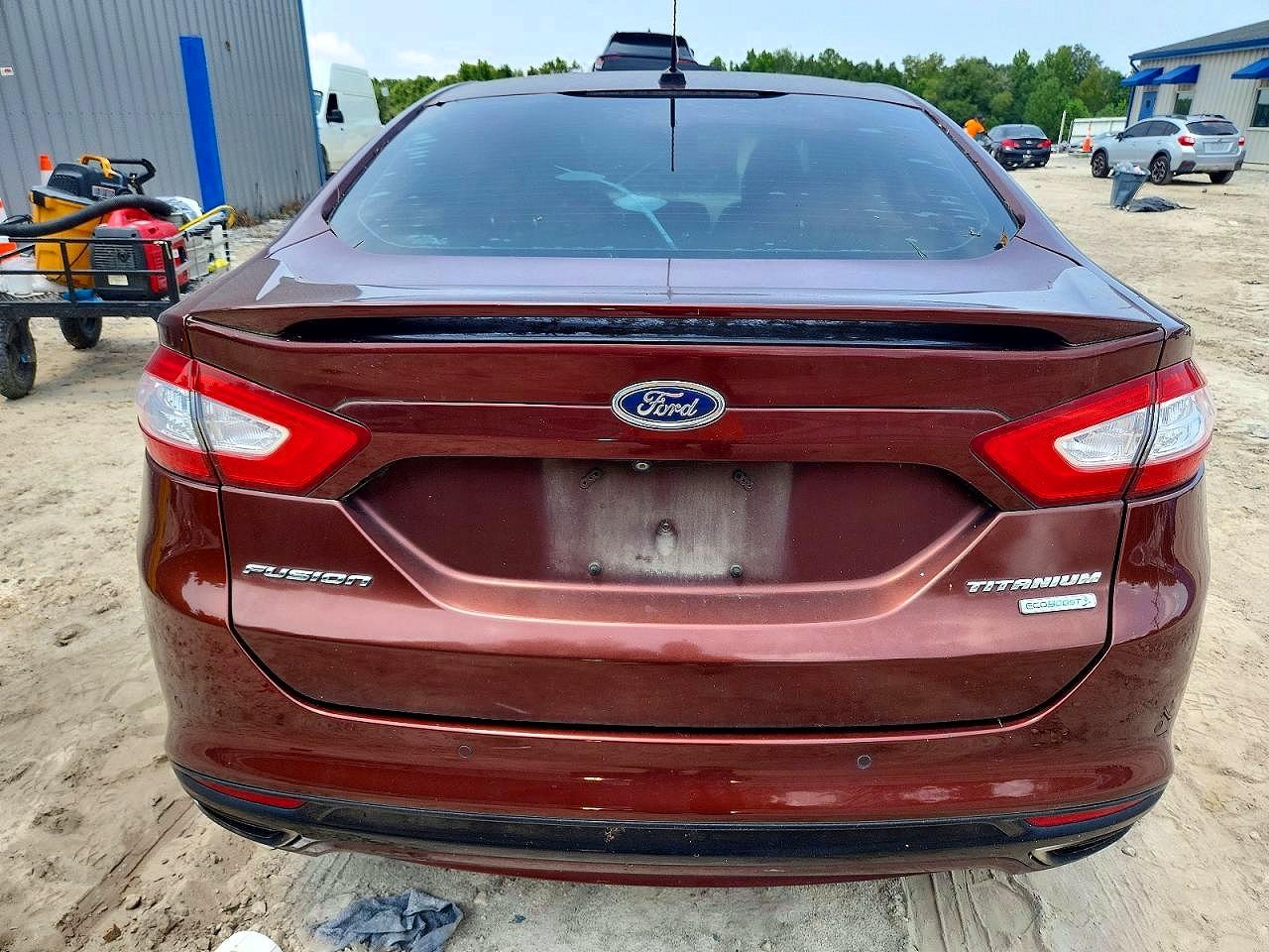 2015 Ford Fusion Titanium Maroon vin: 3FA6P0K99FR219605