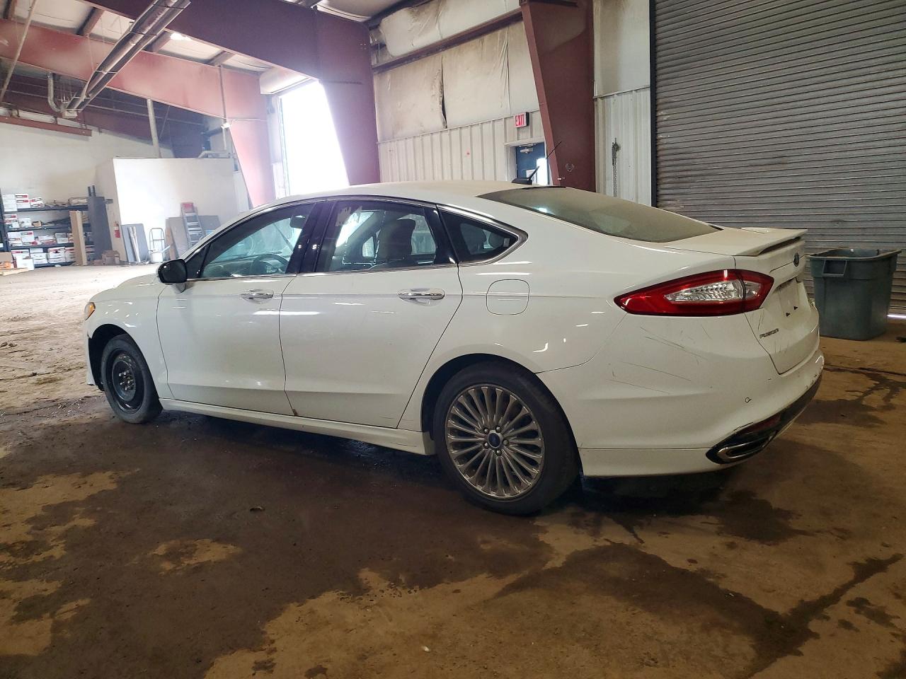 2015 Ford Fusion Titanium Белый vin: 3FA6P0K99FR238655