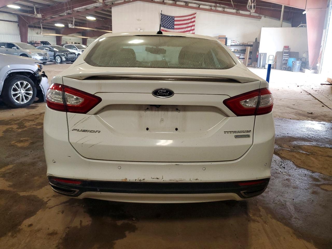 2015 Ford Fusion Titanium Белый vin: 3FA6P0K99FR238655