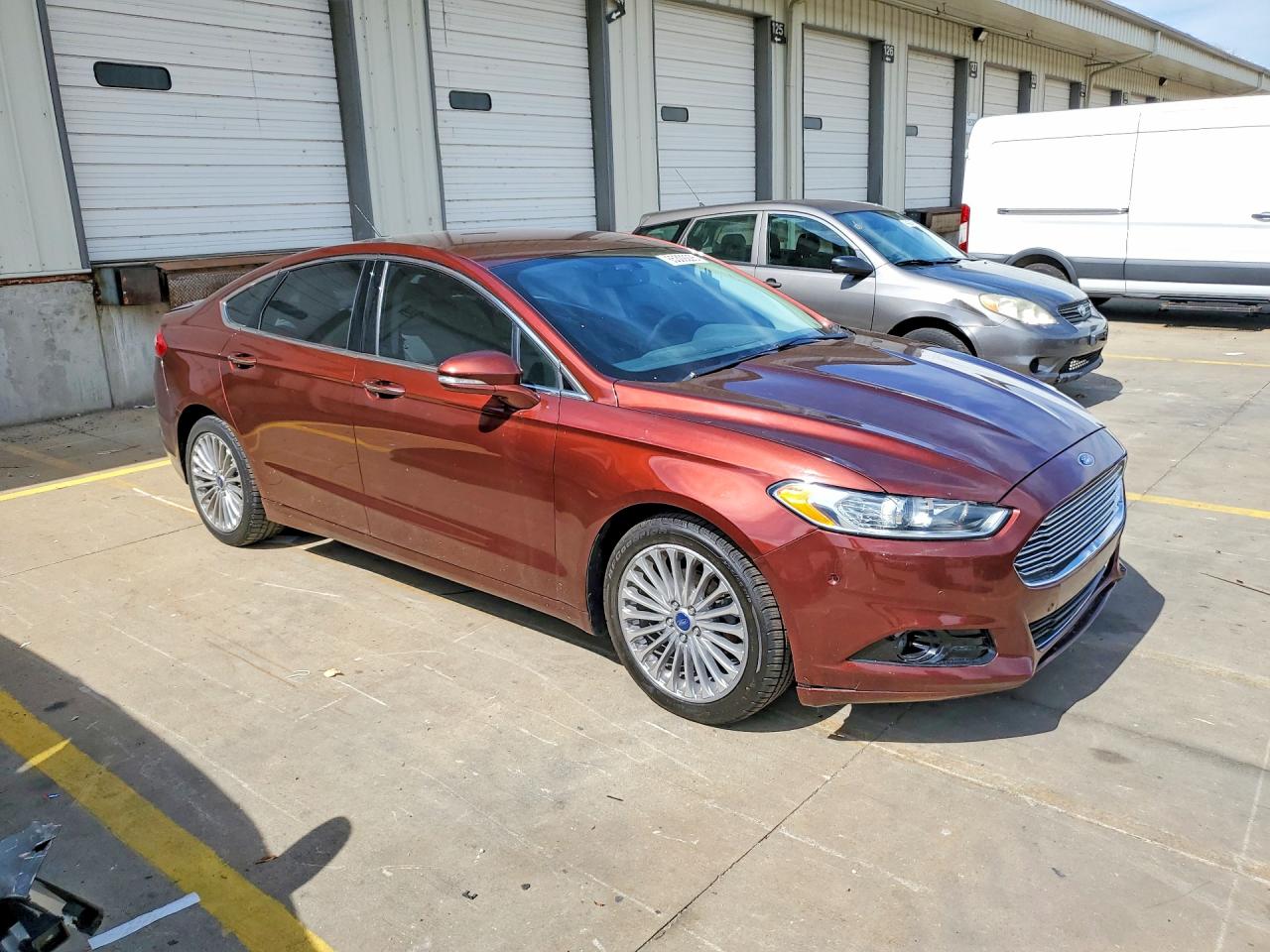 2015 Ford Fusion Titanium Burgundy vin: 3FA6P0K99FR276970