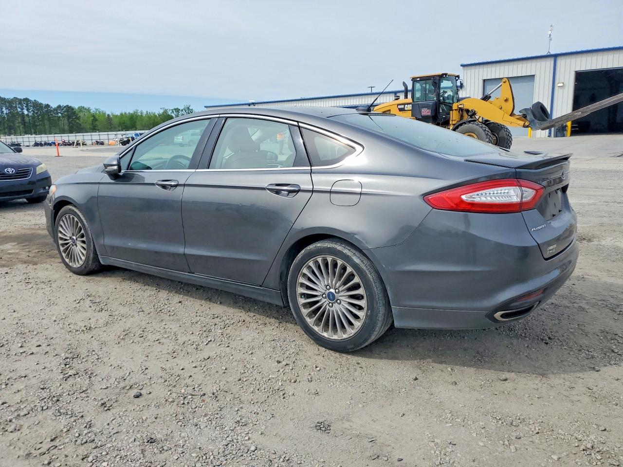 2016 Ford Fusion Titanium Gray vin: 3FA6P0K99GR158032