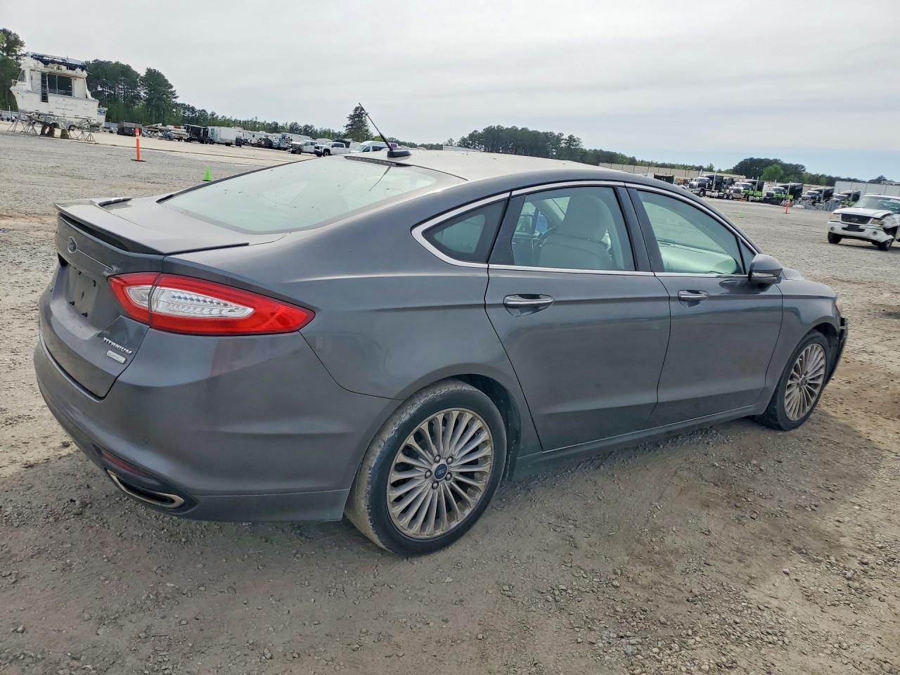 2016 Ford Fusion Titanium Gray vin: 3FA6P0K99GR158032