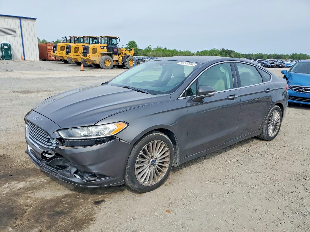 2016 Ford Fusion Titanium Gray vin: 3FA6P0K99GR158032