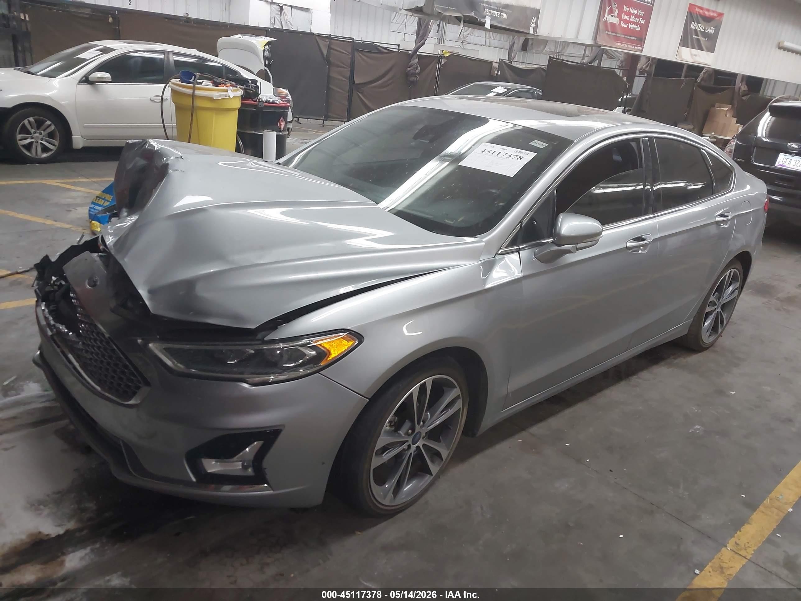 2020 Ford Fusion Titanium Gray vin: 3FA6P0K99LR152970