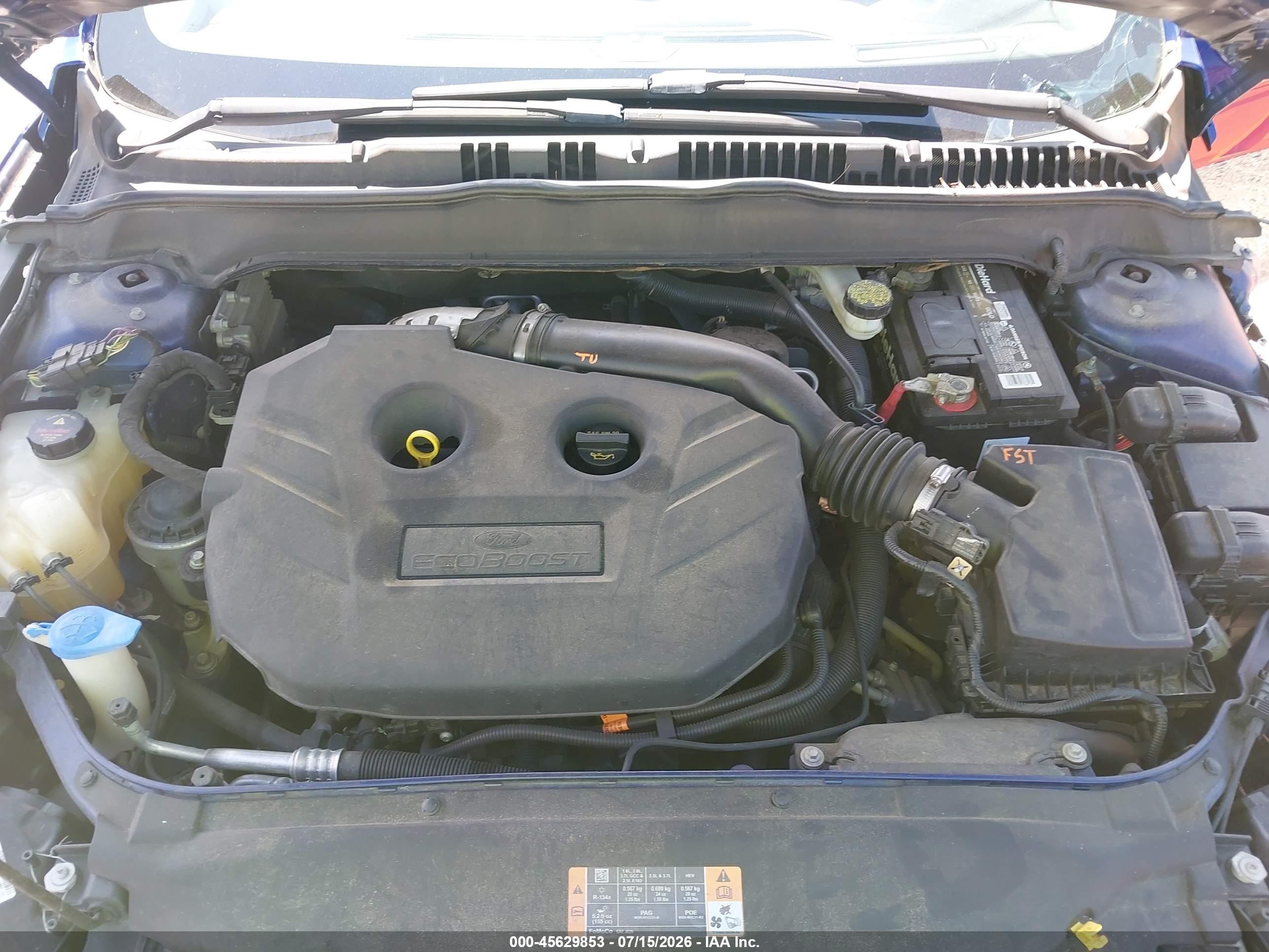 2013 Ford Fusion Titanium Blue vin: 3FA6P0K9XDR106050