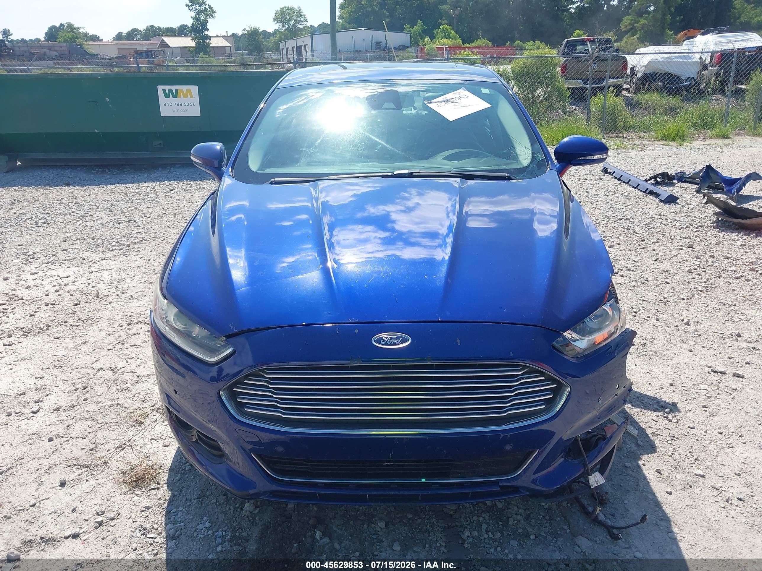 2013 Ford Fusion Titanium Blue vin: 3FA6P0K9XDR106050