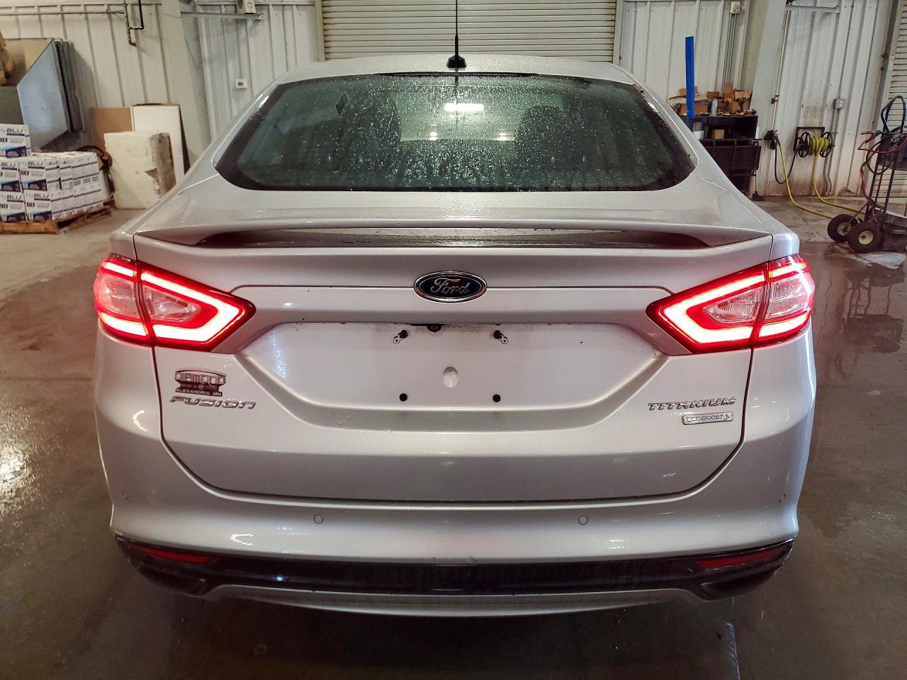 2013 Ford Fusion Titanium Silver vin: 3FA6P0K9XDR121633