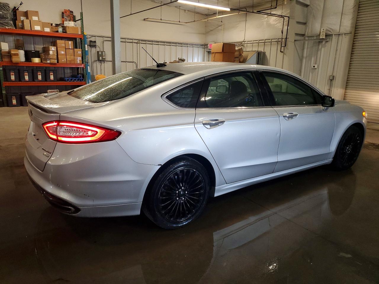 2013 Ford Fusion Titanium Silver vin: 3FA6P0K9XDR121633