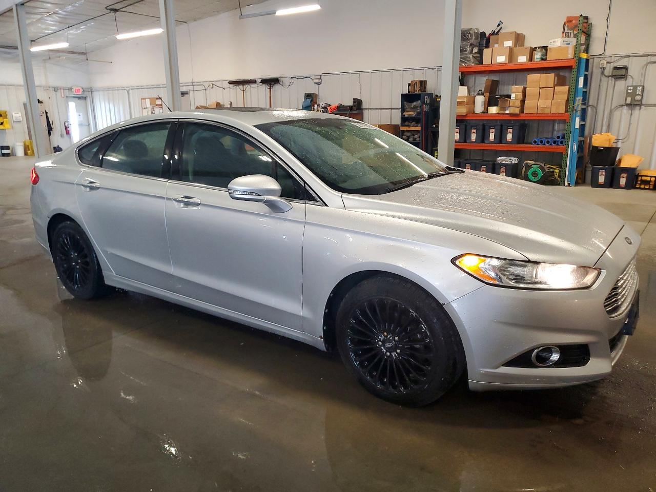 2013 Ford Fusion Titanium Silver vin: 3FA6P0K9XDR121633