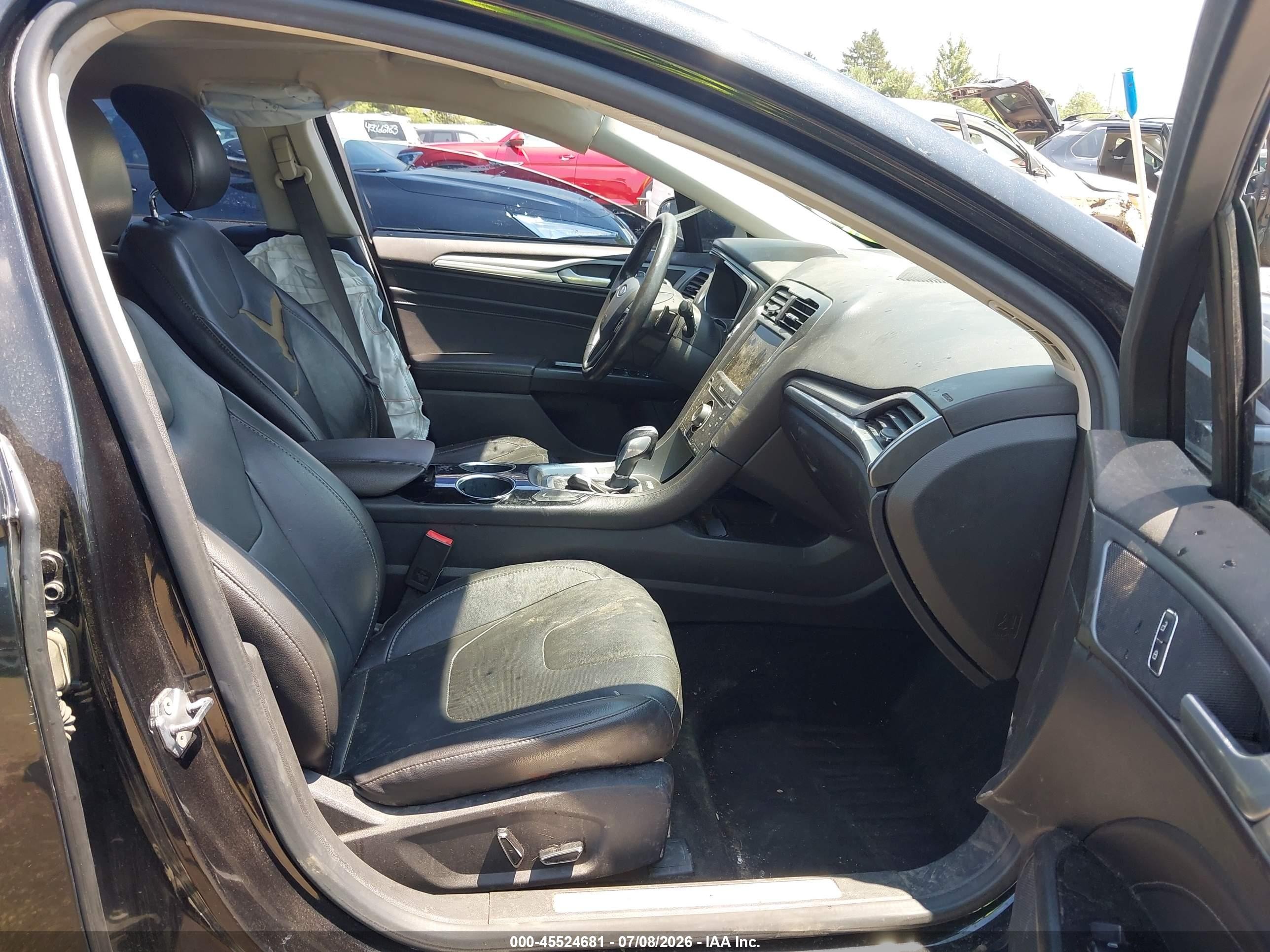 2013 Ford Fusion Titanium Черный vin: 3FA6P0K9XDR207833
