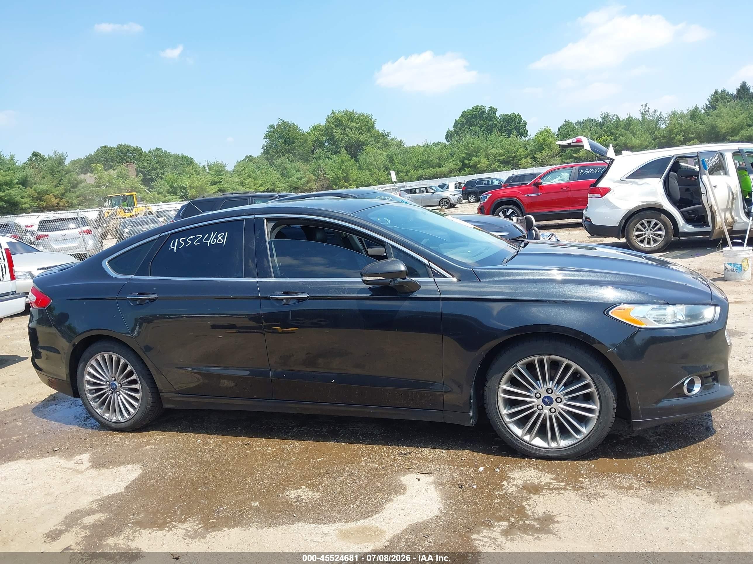 2013 Ford Fusion Titanium Черный vin: 3FA6P0K9XDR207833