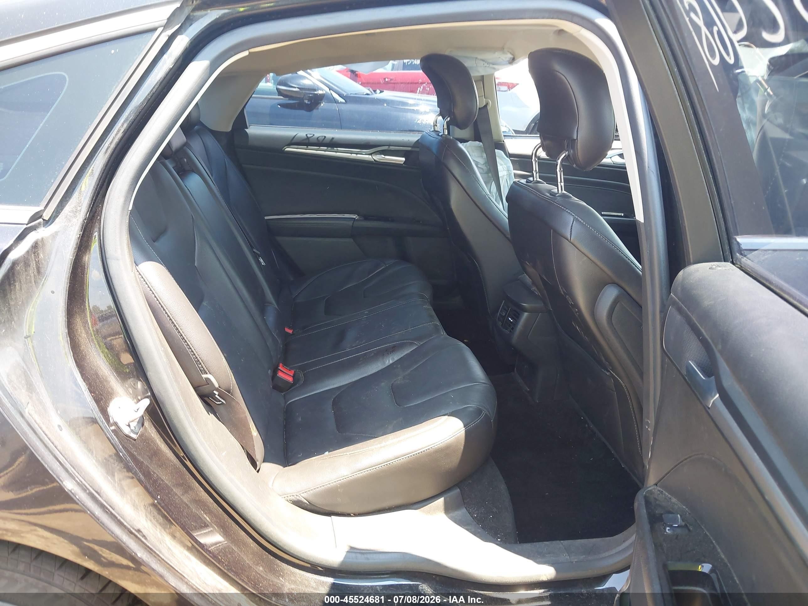 2013 Ford Fusion Titanium Черный vin: 3FA6P0K9XDR207833