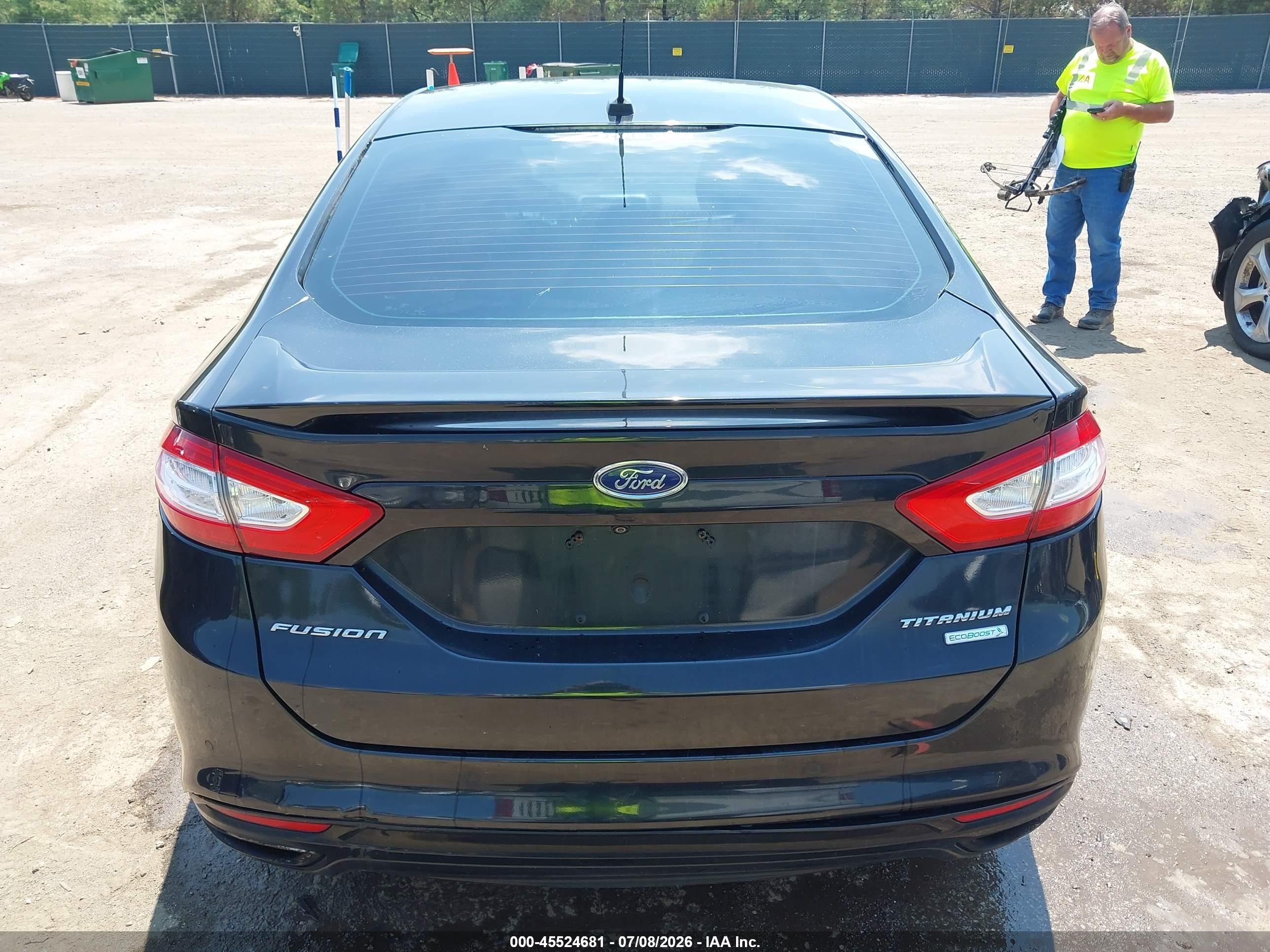 2013 Ford Fusion Titanium Черный vin: 3FA6P0K9XDR207833
