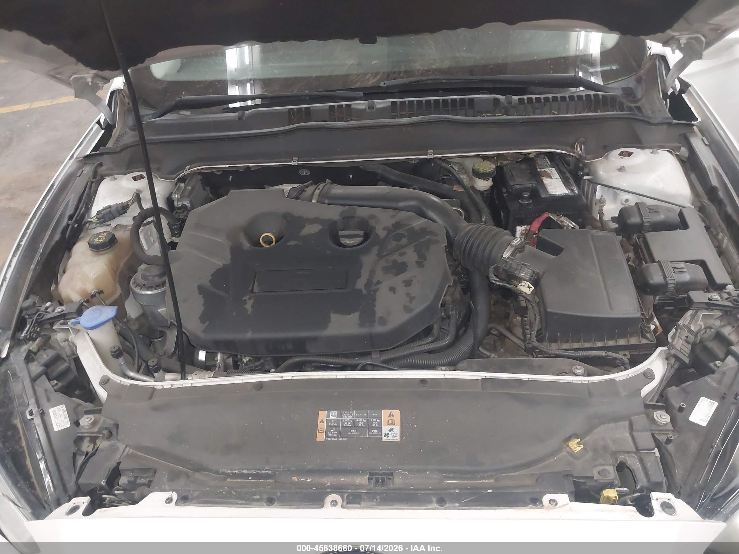 2013 Ford Fusion Titanium White vin: 3FA6P0K9XDR209131