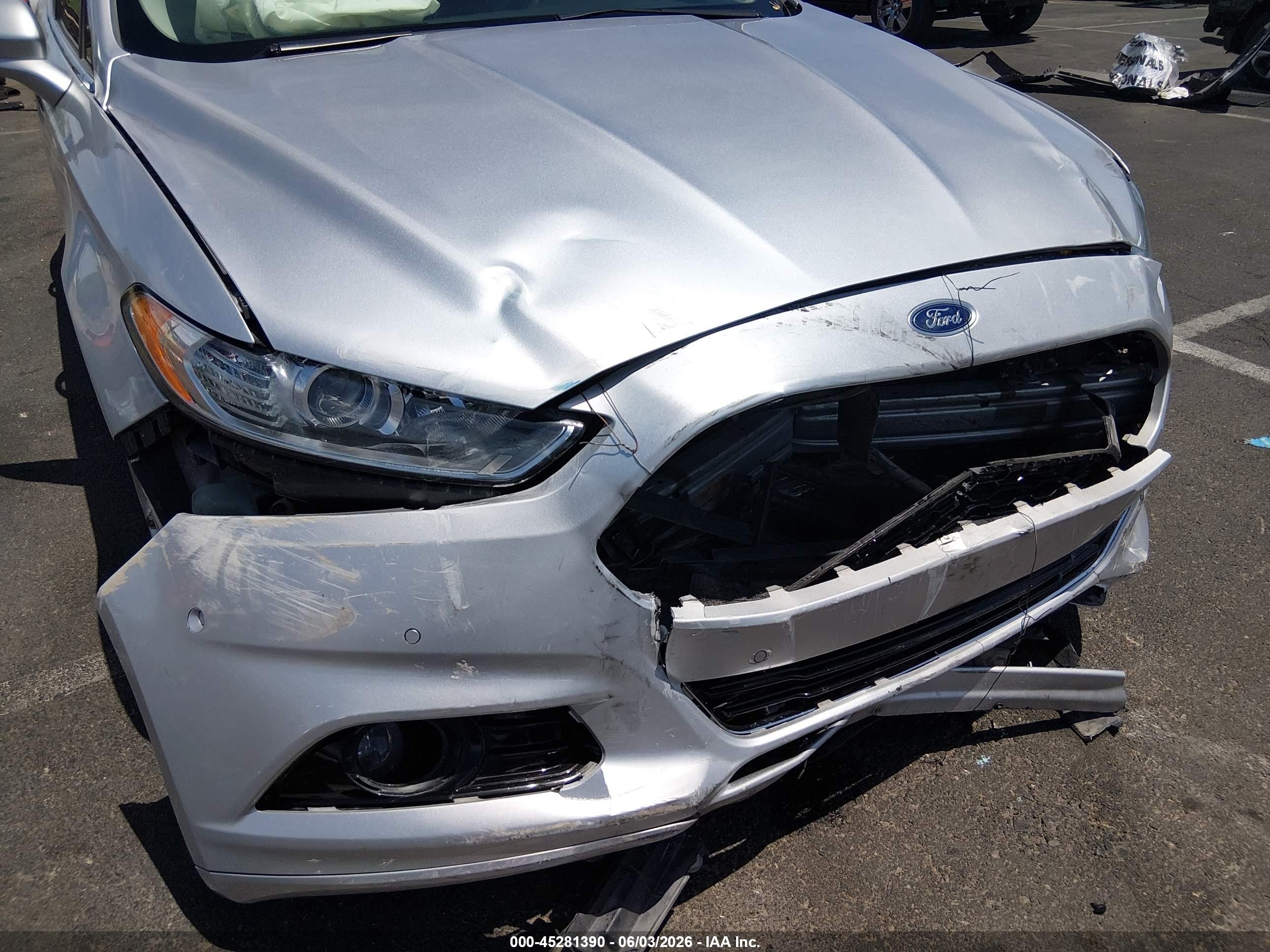 2013 Ford Fusion Titanium Silver vin: 3FA6P0K9XDR261195