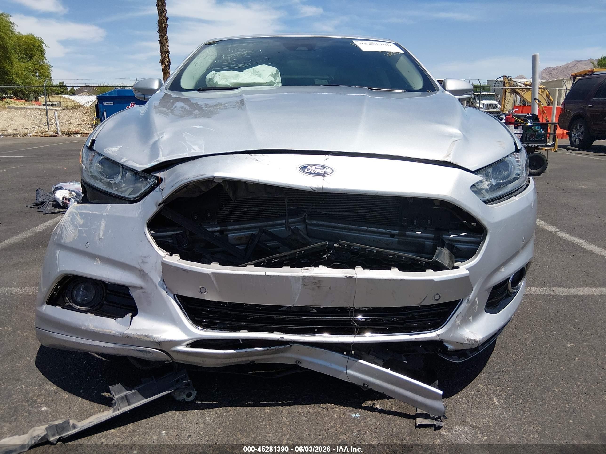 2013 Ford Fusion Titanium Silver vin: 3FA6P0K9XDR261195