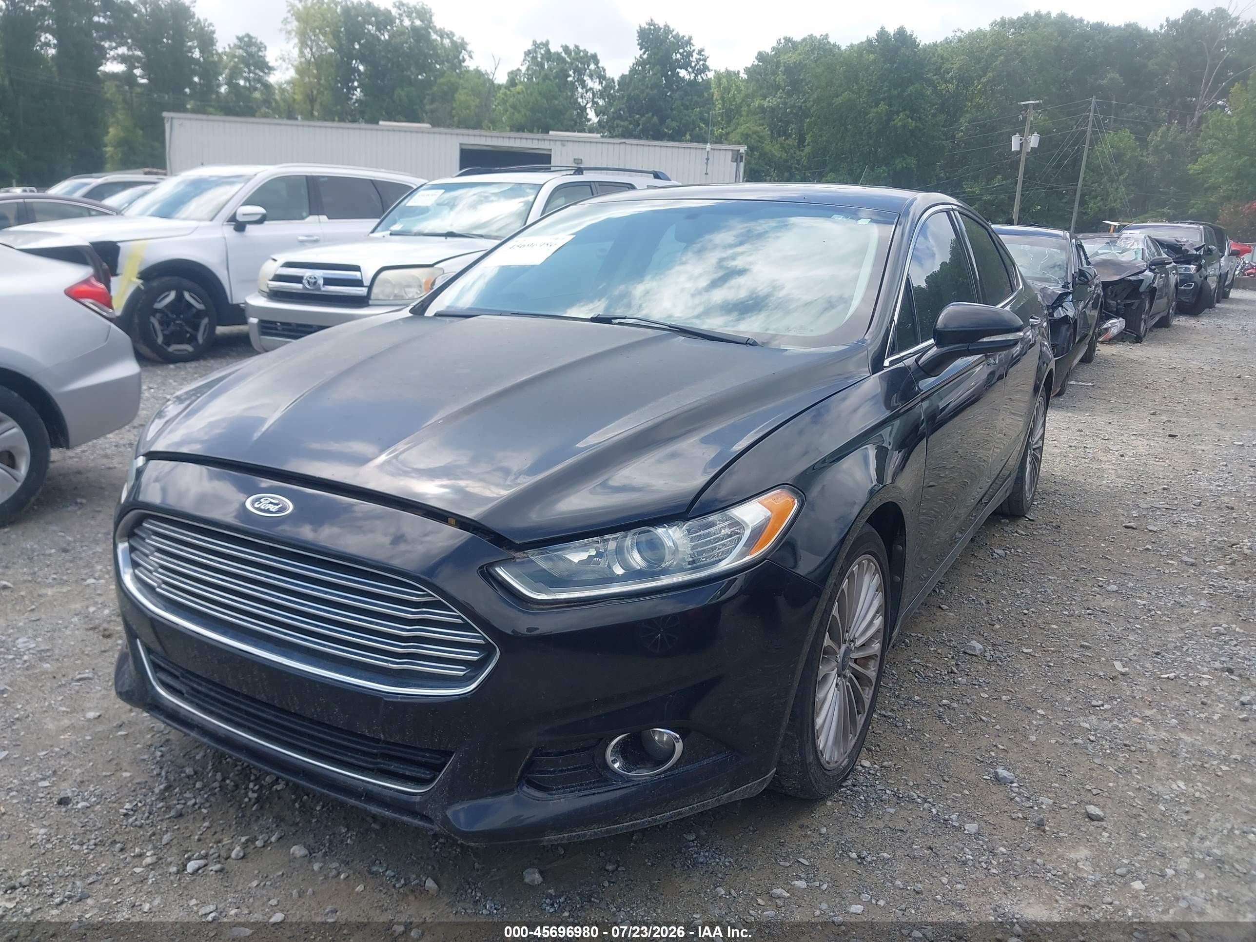 2013 Ford Fusion Titanium Black vin: 3FA6P0K9XDR288719