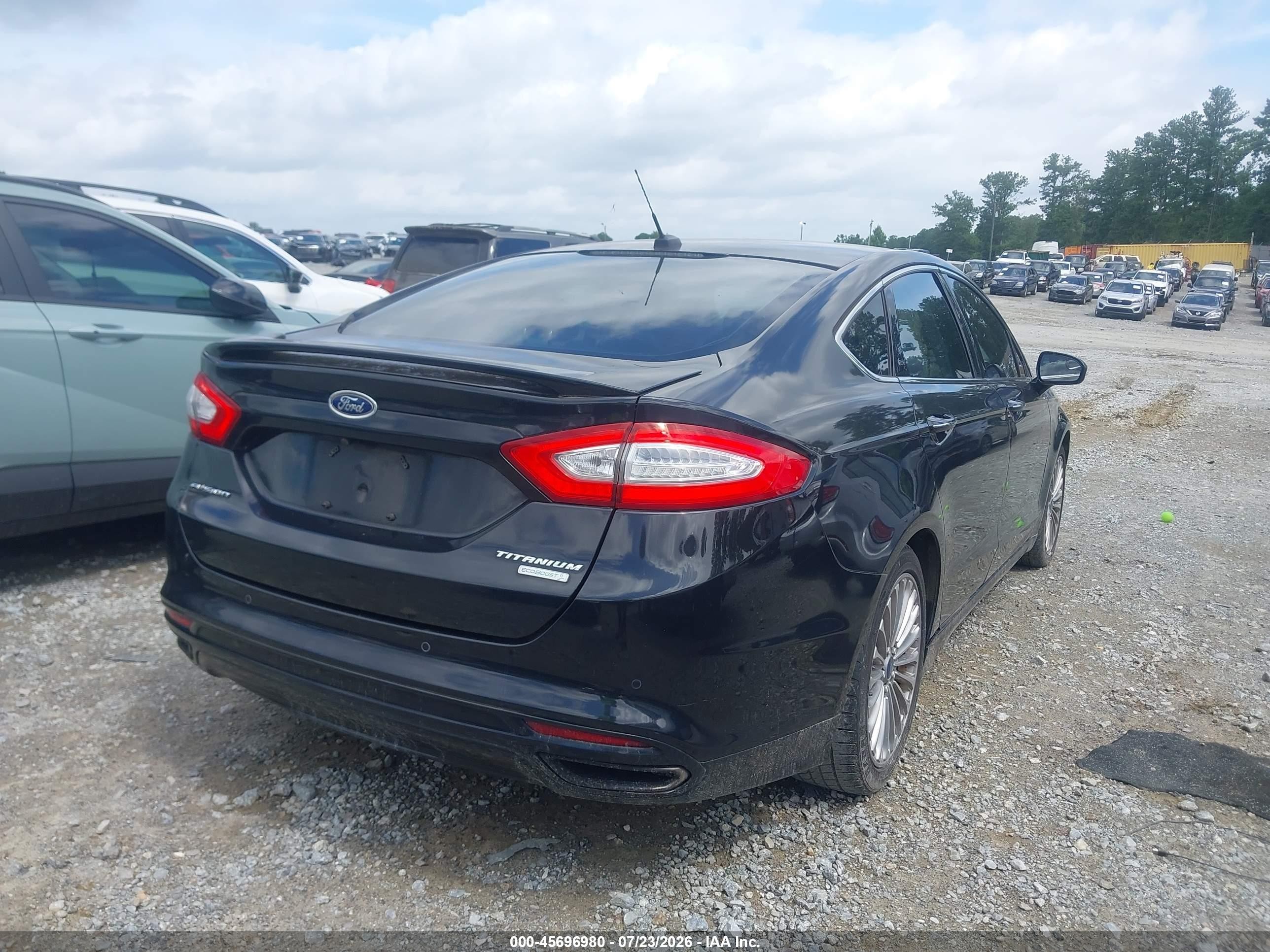 2013 Ford Fusion Titanium Black vin: 3FA6P0K9XDR288719