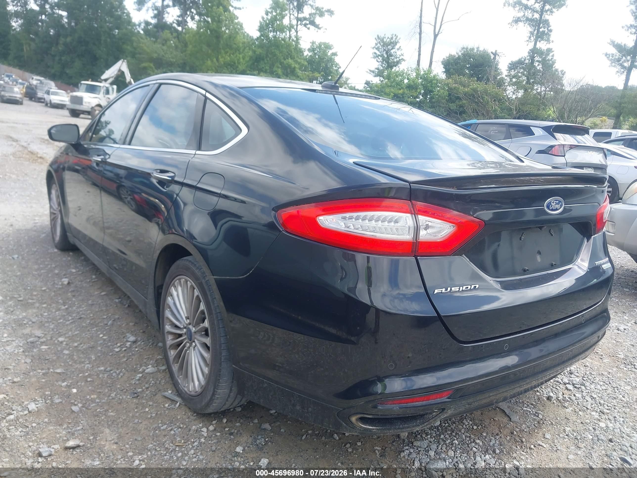 2013 Ford Fusion Titanium Black vin: 3FA6P0K9XDR288719