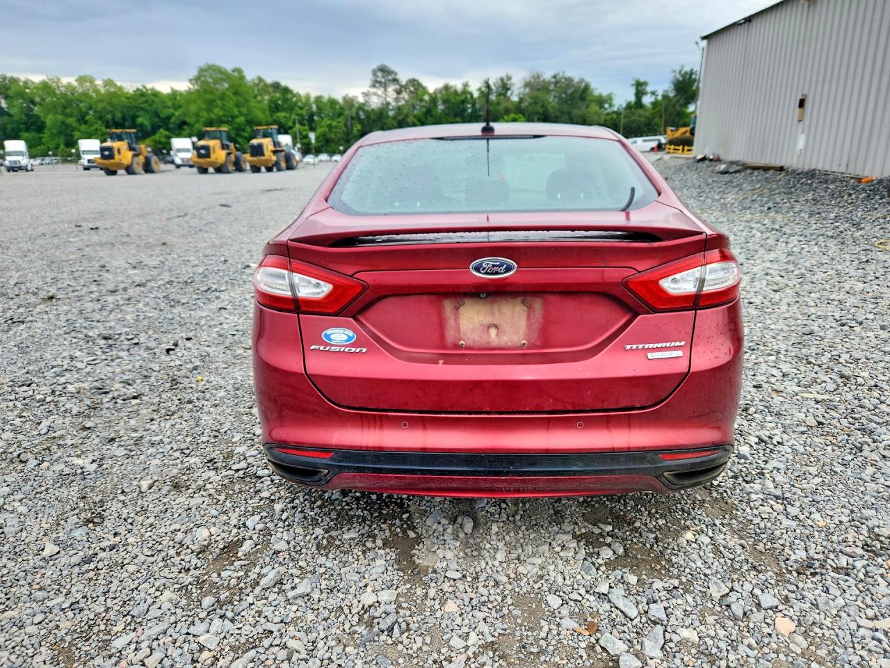 2013 Ford Fusion Titanium Red vin: 3FA6P0K9XDR308743