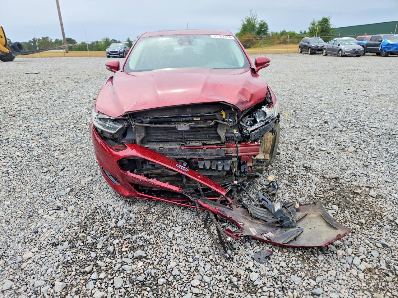 2013 Ford Fusion Titanium Red vin: 3FA6P0K9XDR308743
