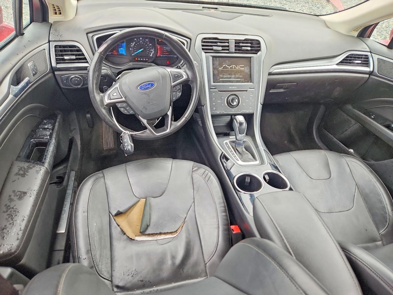 2013 Ford Fusion Titanium Red vin: 3FA6P0K9XDR308743