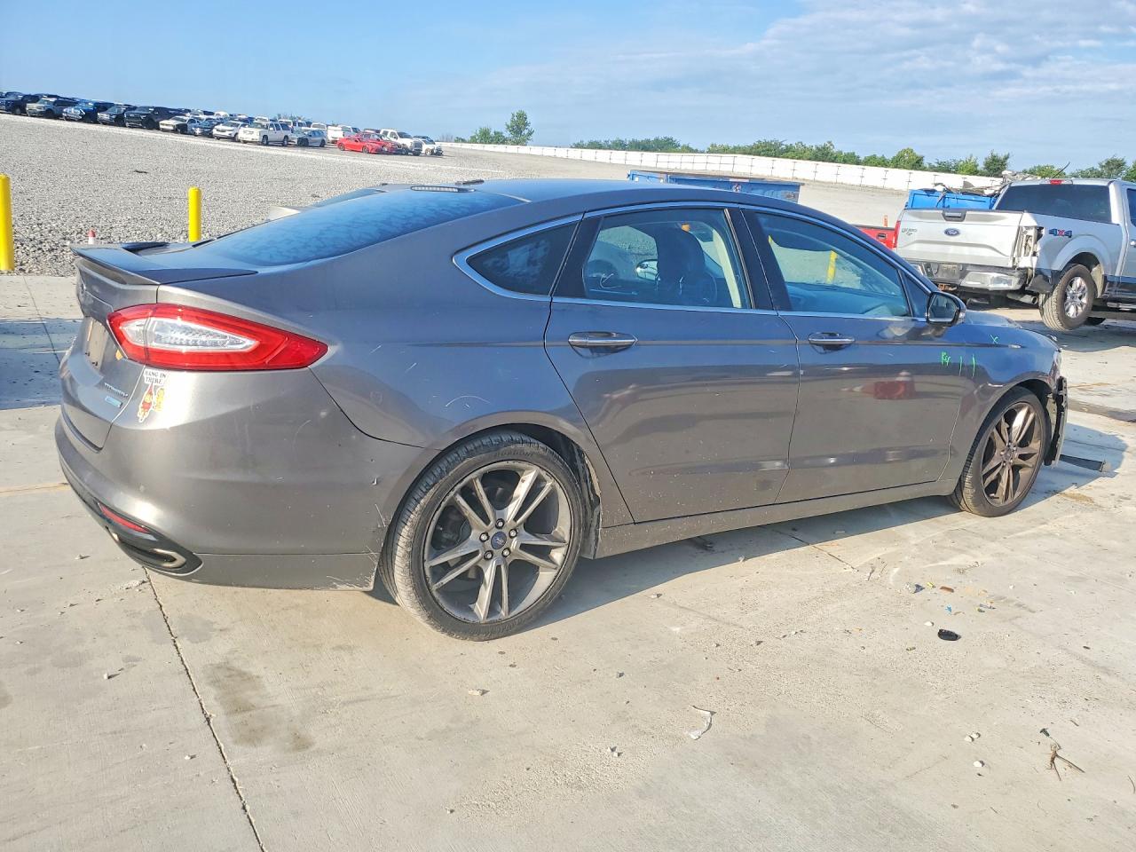2013 Ford Fusion Titanium Gray vin: 3FA6P0K9XDR356176