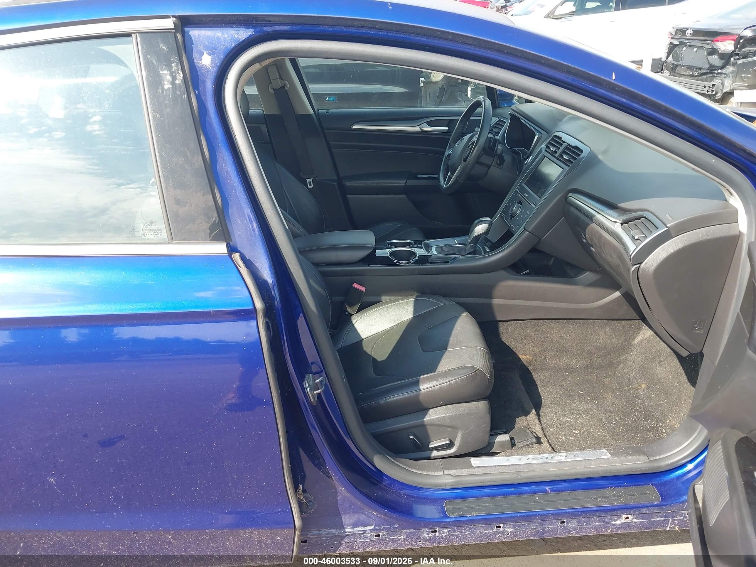2013 Ford Fusion Titanium Blue vin: 3FA6P0K9XDR359451