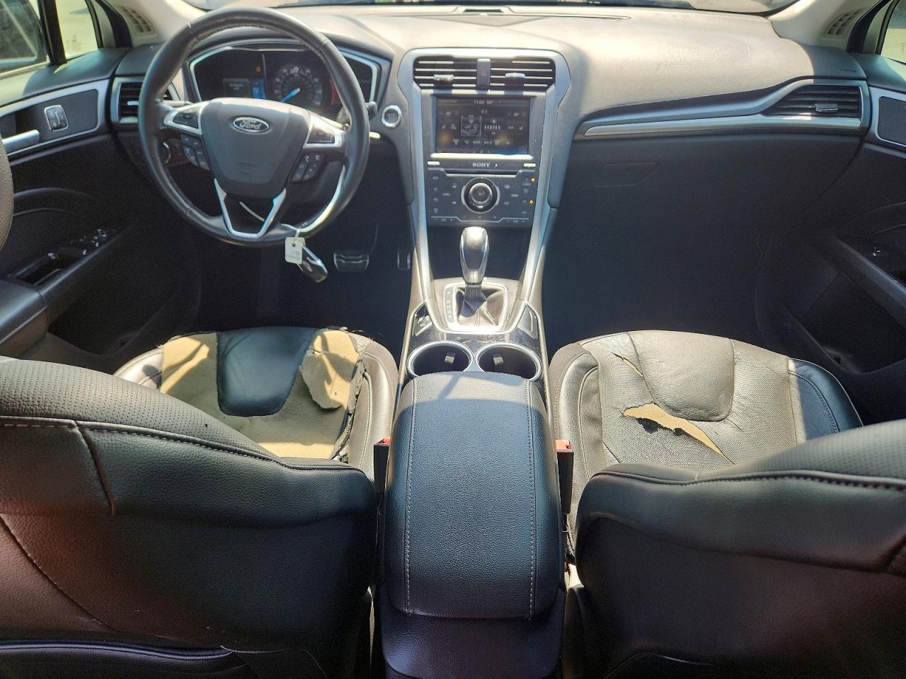 2014 Ford Fusion Titanium White vin: 3FA6P0K9XER102825
