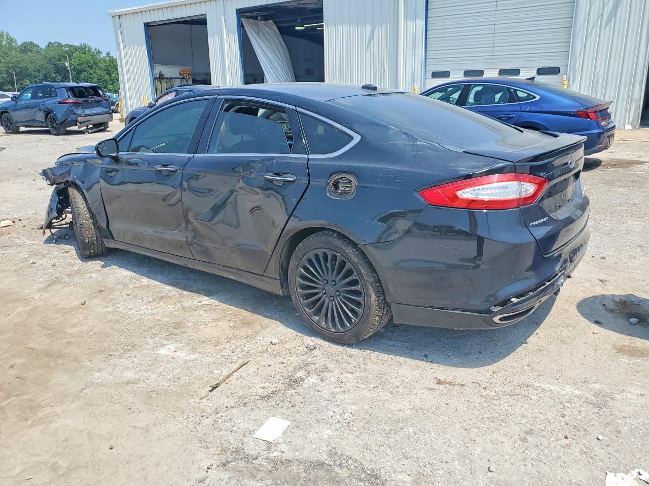 2014 Ford Fusion Titanium Black vin: 3FA6P0K9XER208434