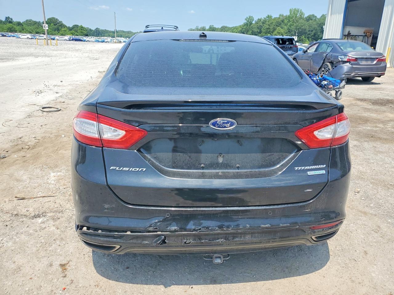 2014 Ford Fusion Titanium Black vin: 3FA6P0K9XER208434