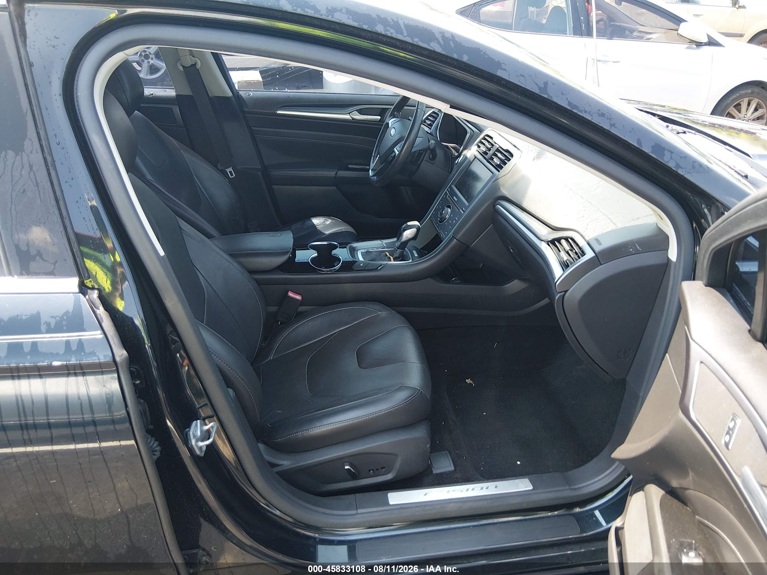 2014 Ford Fusion Titanium Black vin: 3FA6P0K9XER210619