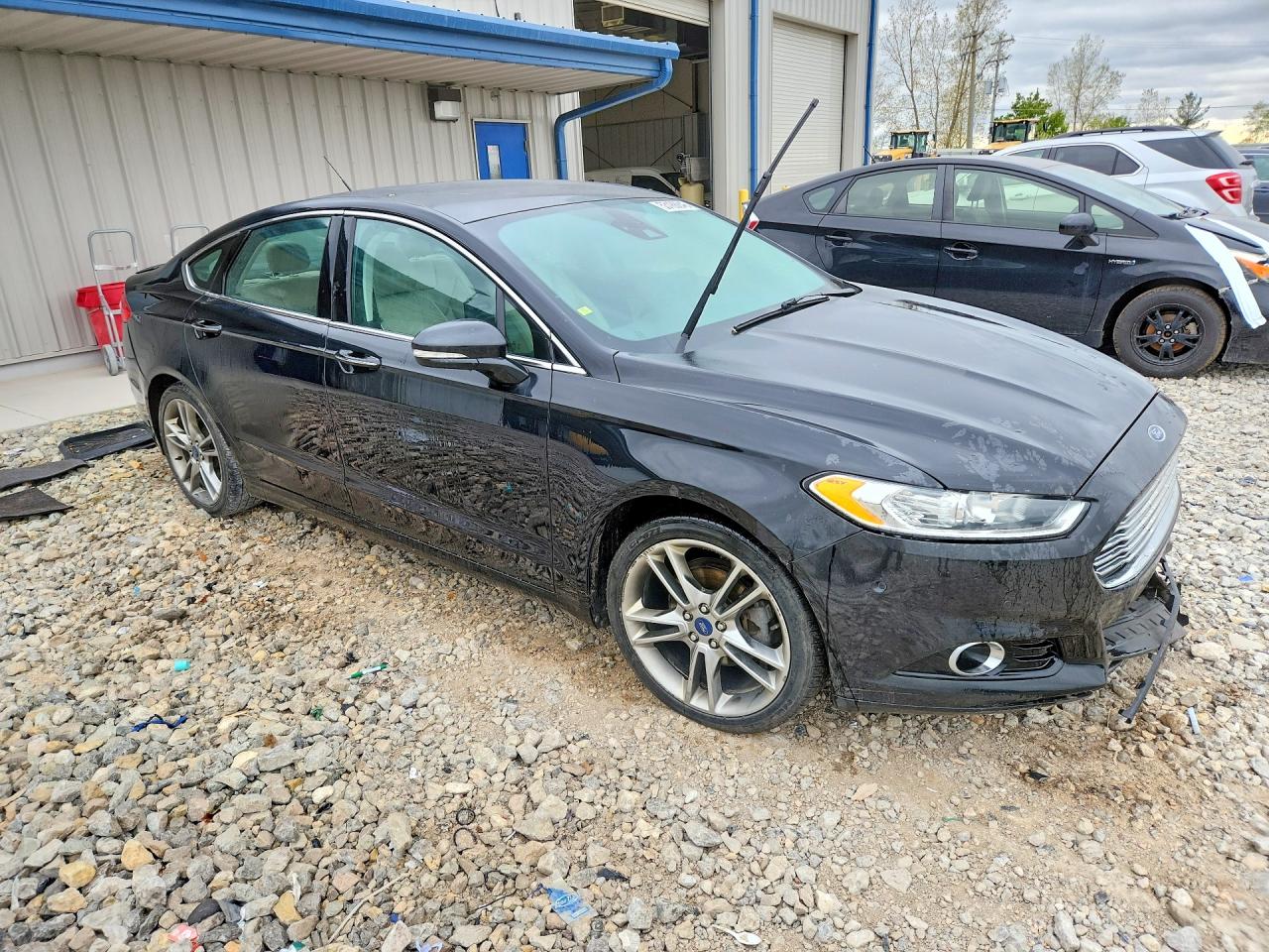 2014 Ford Fusion Titanium Black vin: 3FA6P0K9XER296708