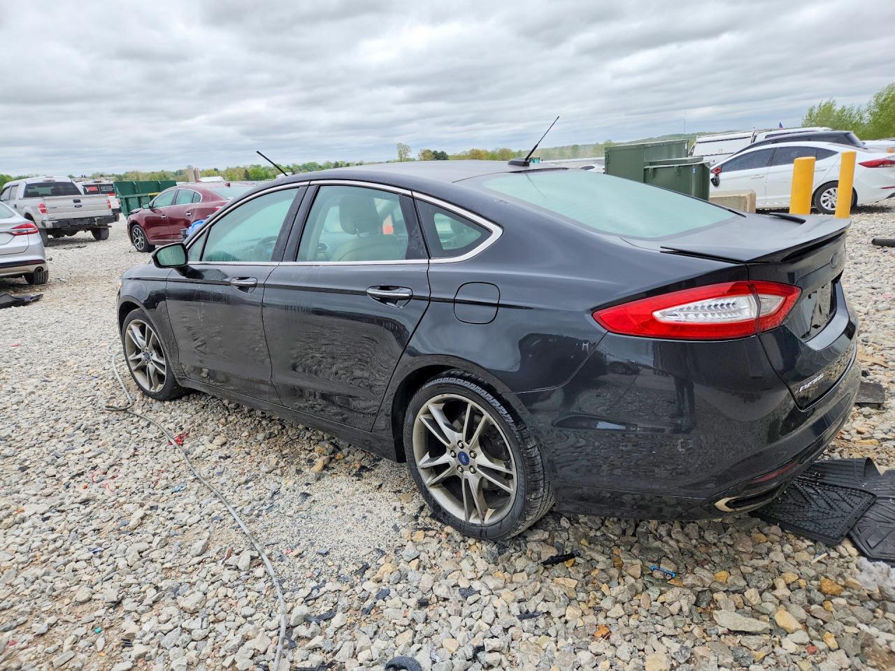 2014 Ford Fusion Titanium Black vin: 3FA6P0K9XER296708