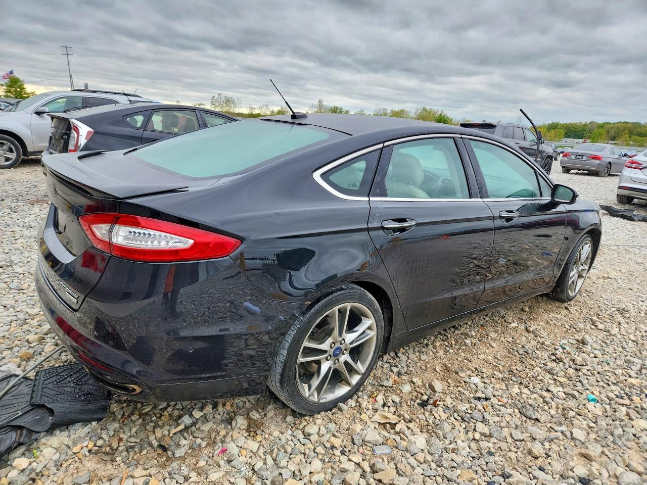 2014 Ford Fusion Titanium Black vin: 3FA6P0K9XER296708