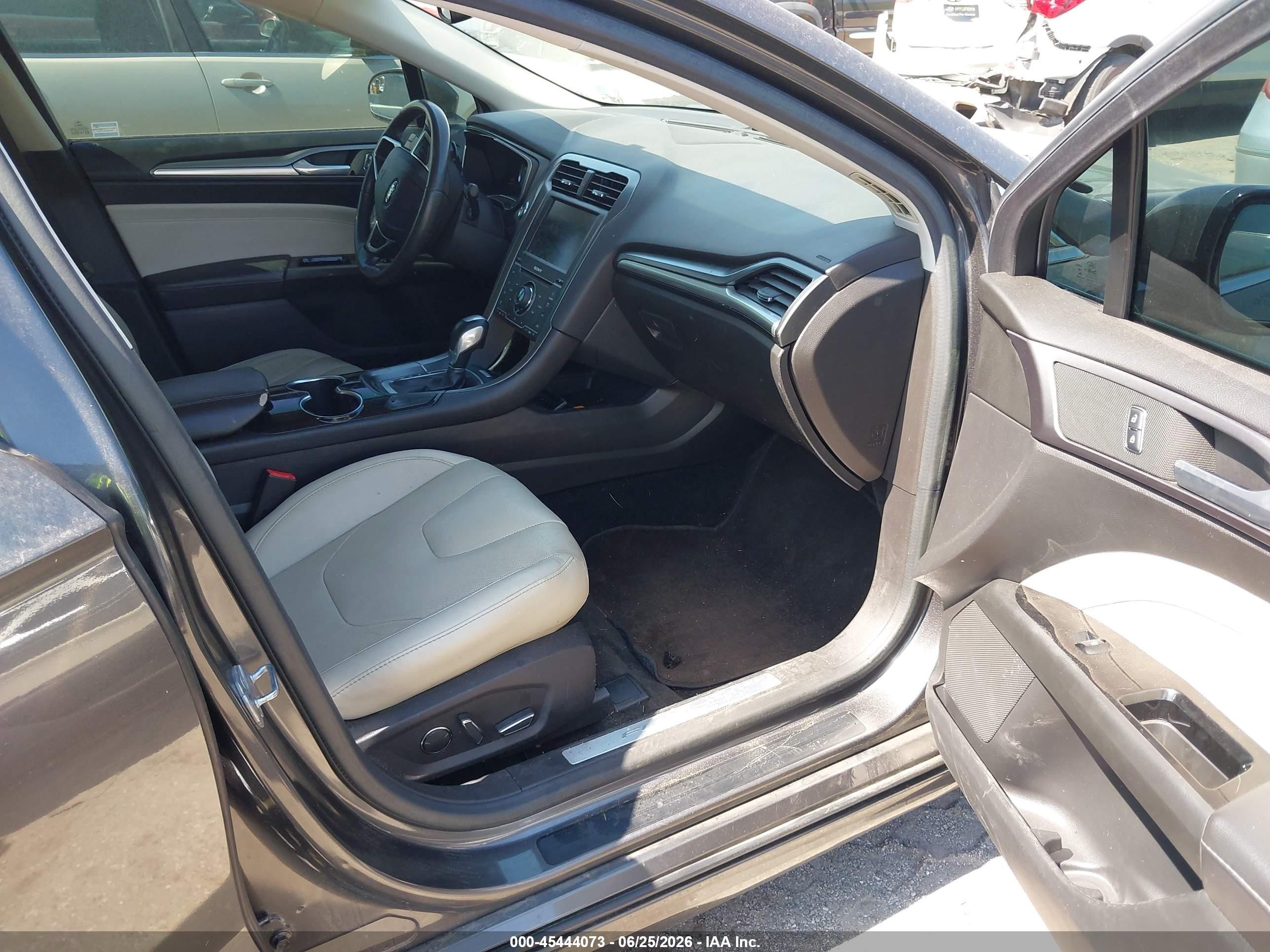 2015 Ford Fusion Titanium Gray vin: 3FA6P0K9XFR136278