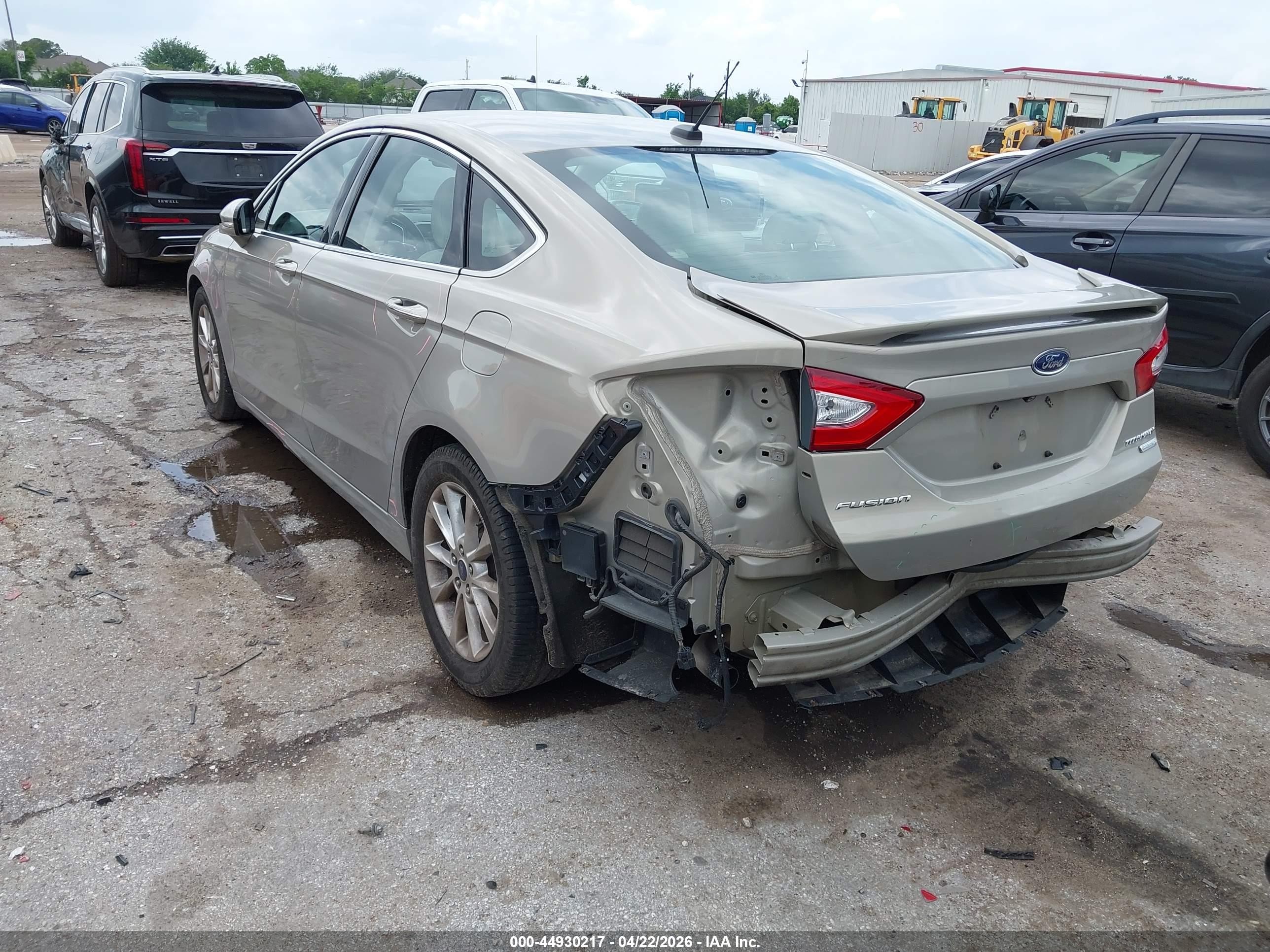 2015 Ford Fusion Titanium Желто-коричневый vin: 3FA6P0K9XFR235201