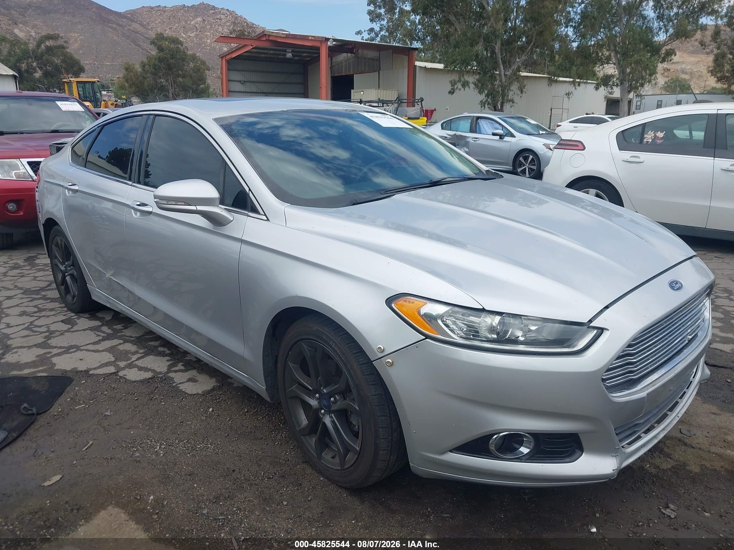 2015 Ford Fusion Titanium Silver vin: 3FA6P0K9XFR237918