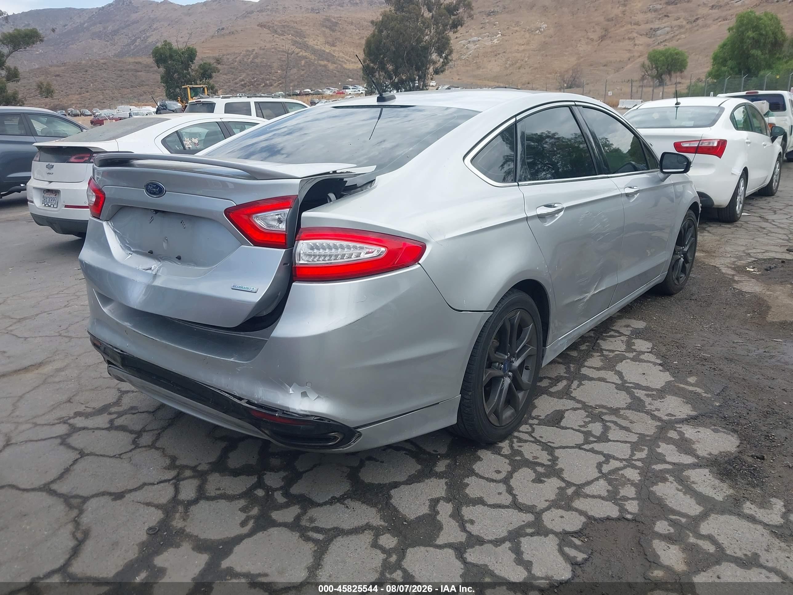 2015 Ford Fusion Titanium Silver vin: 3FA6P0K9XFR237918