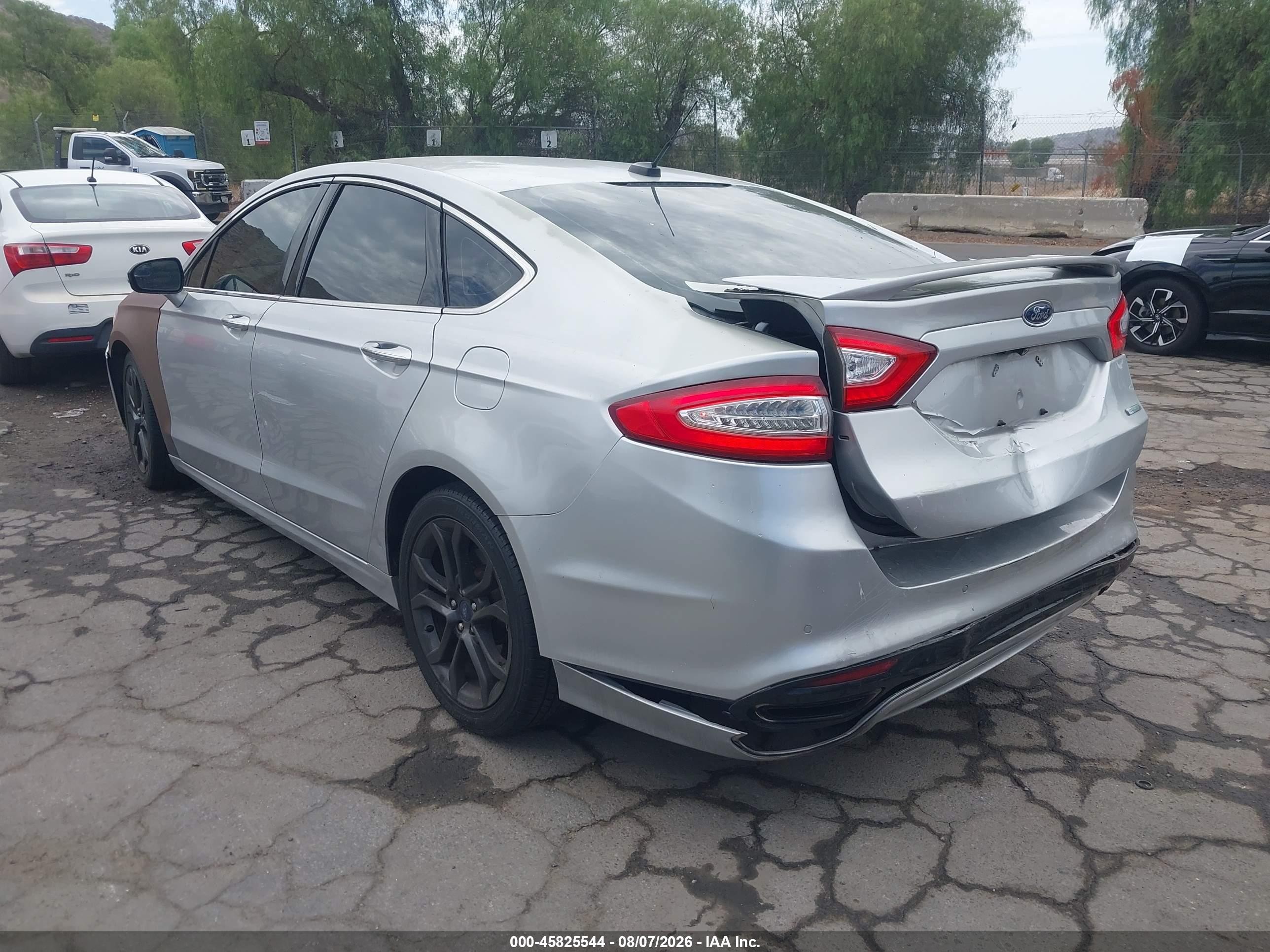 2015 Ford Fusion Titanium Silver vin: 3FA6P0K9XFR237918