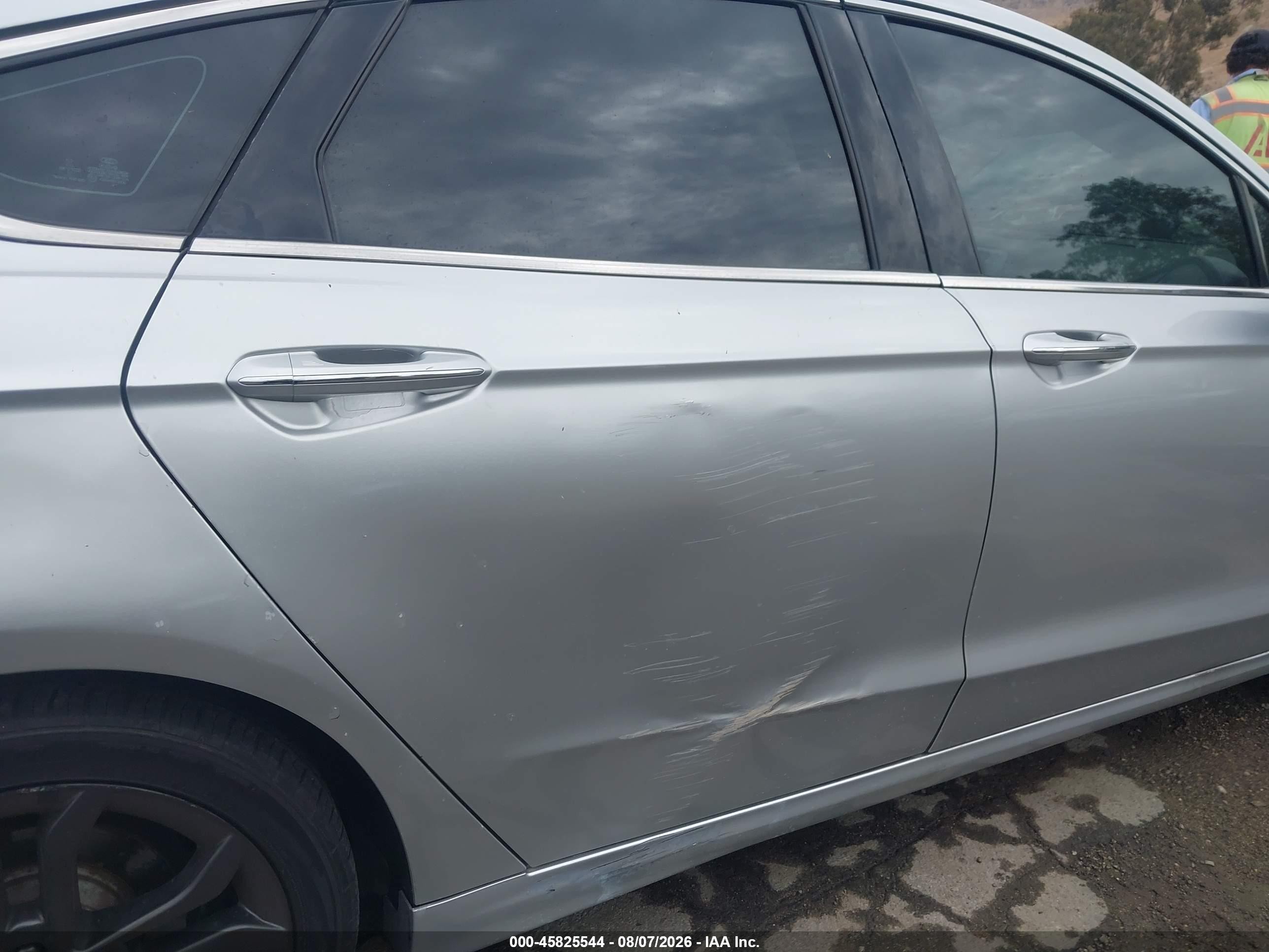 2015 Ford Fusion Titanium Silver vin: 3FA6P0K9XFR237918